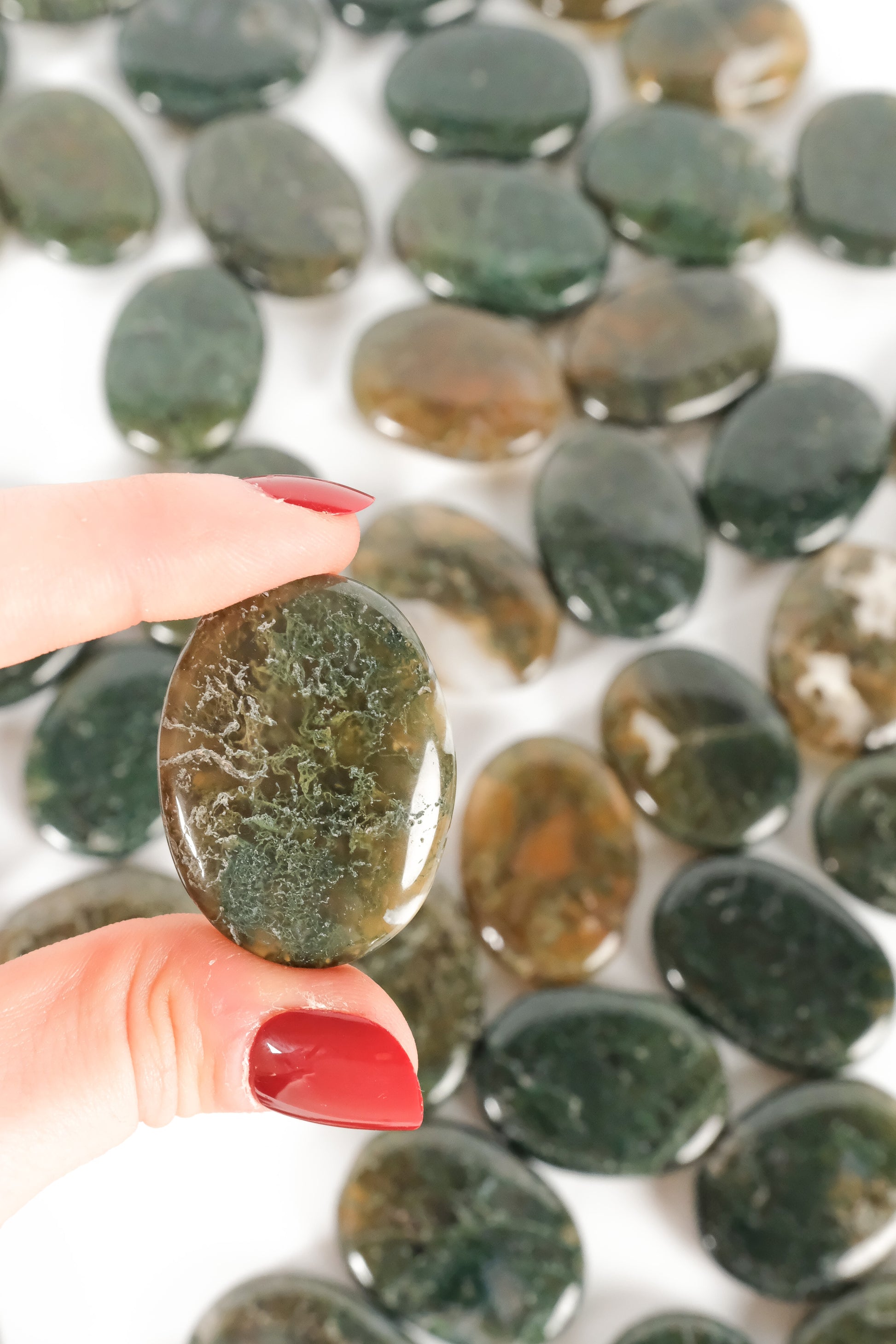 Moss Agate Mini Palmstone