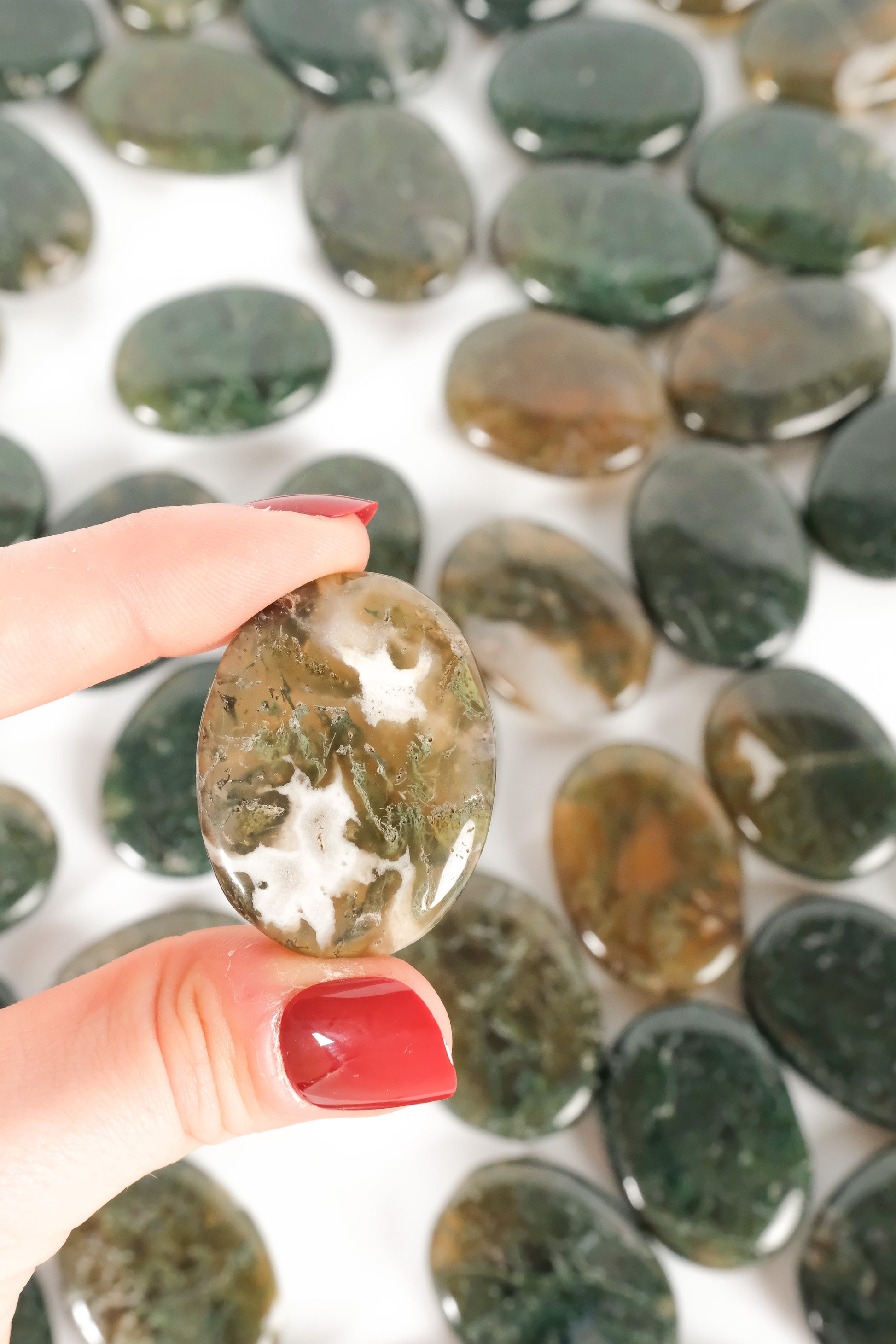 Moss Agate Mini Palmstone