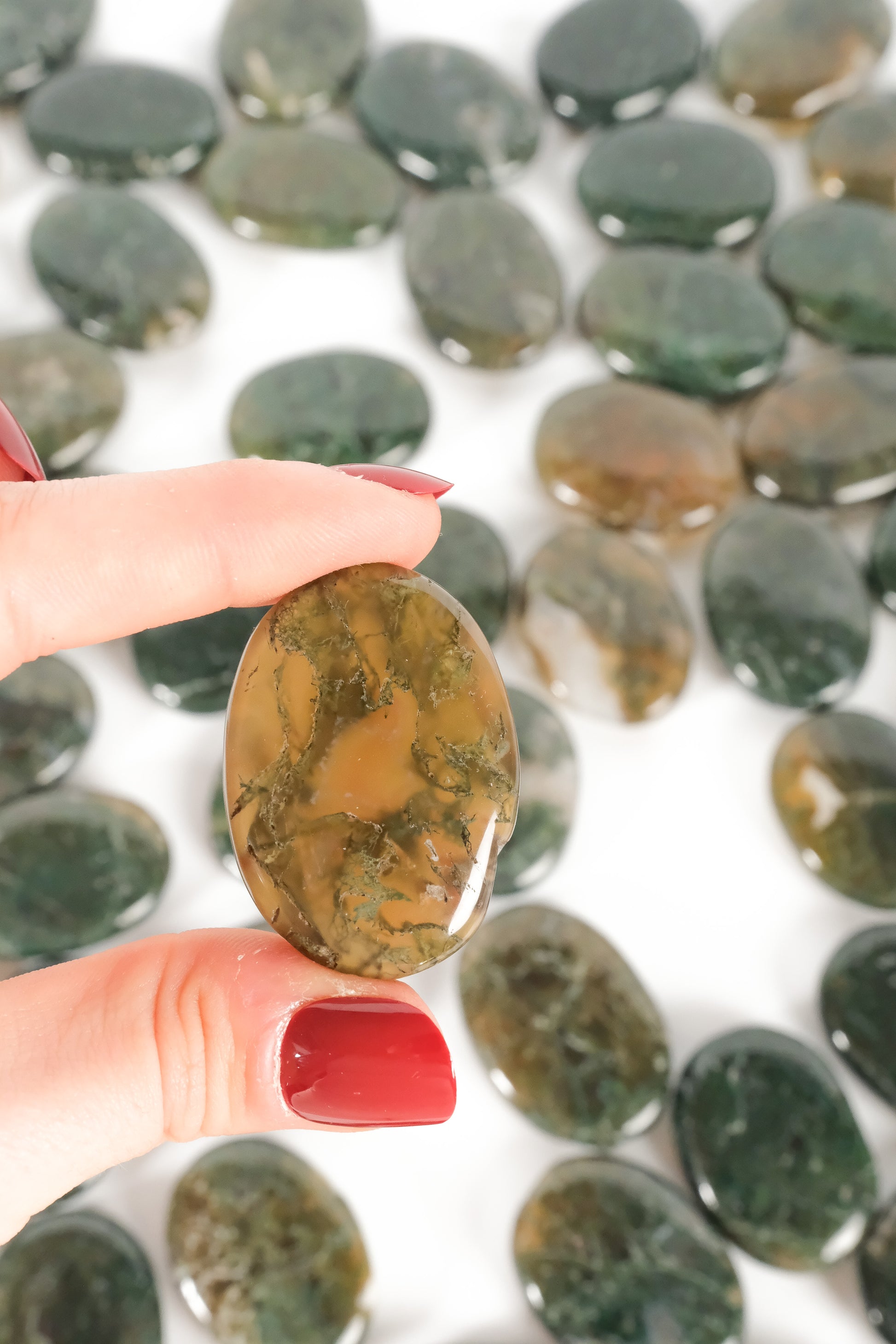 Moss Agate Mini Palmstone