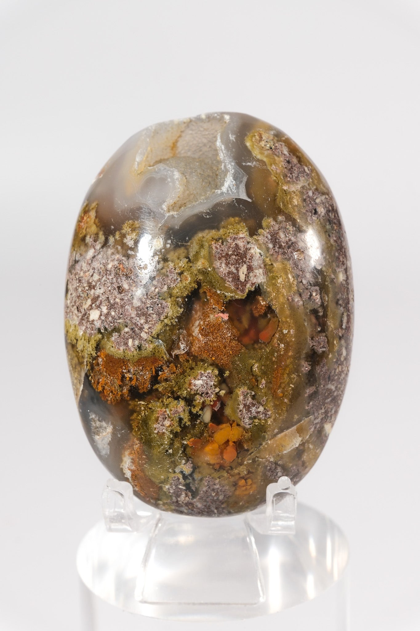 Scenic Moss Agate Palmstone