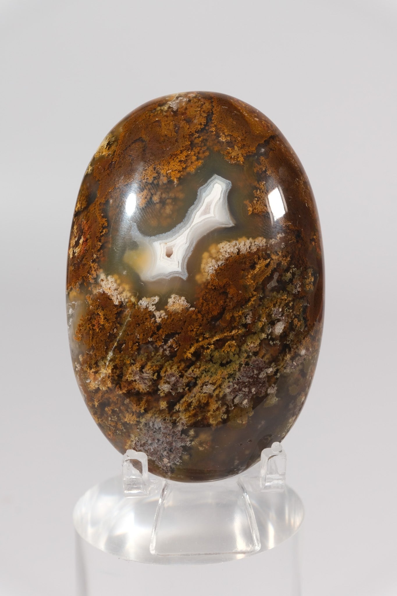 Scenic Moss Agate Palmstone