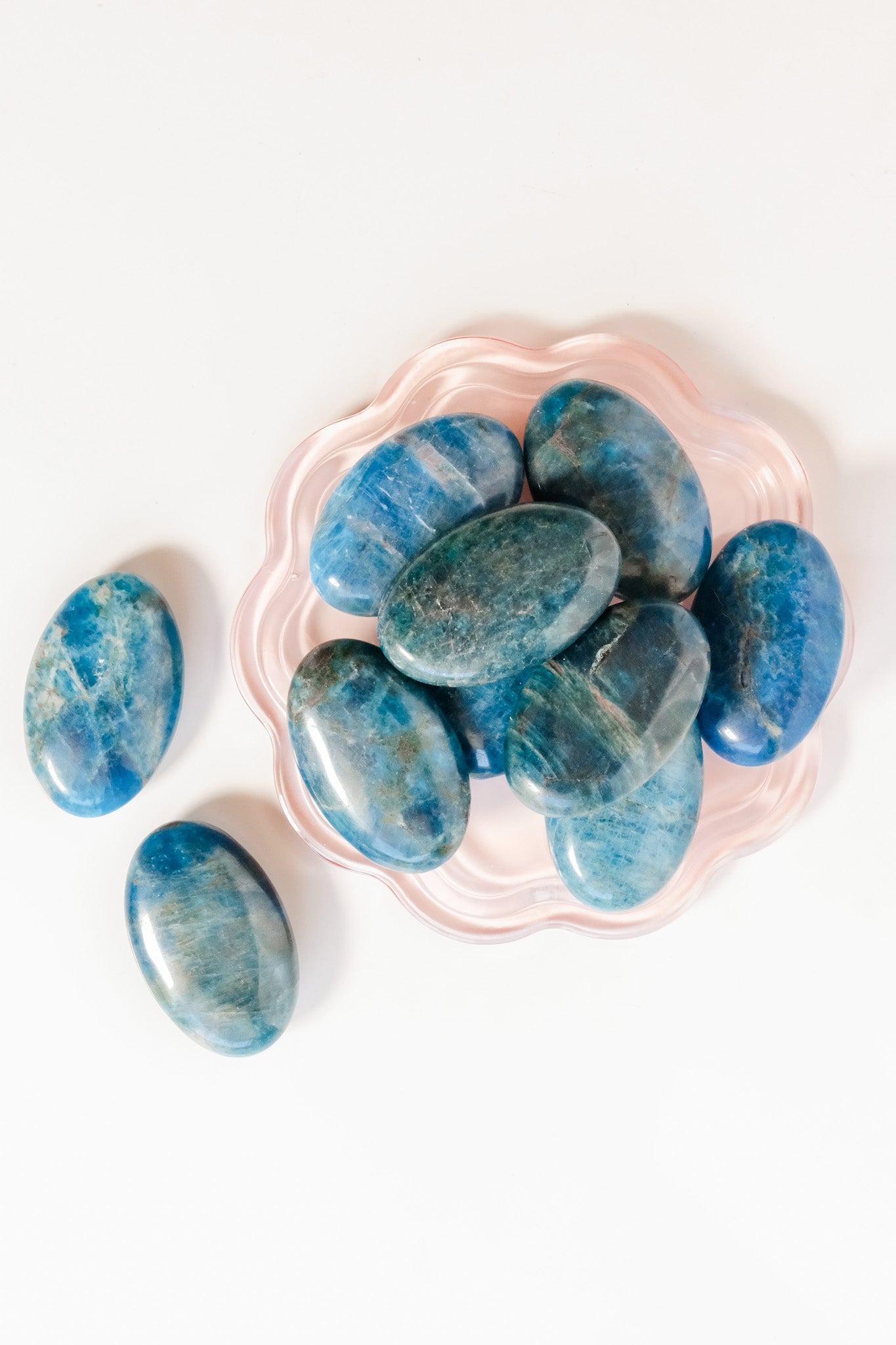 Blue Apatite Palmstone