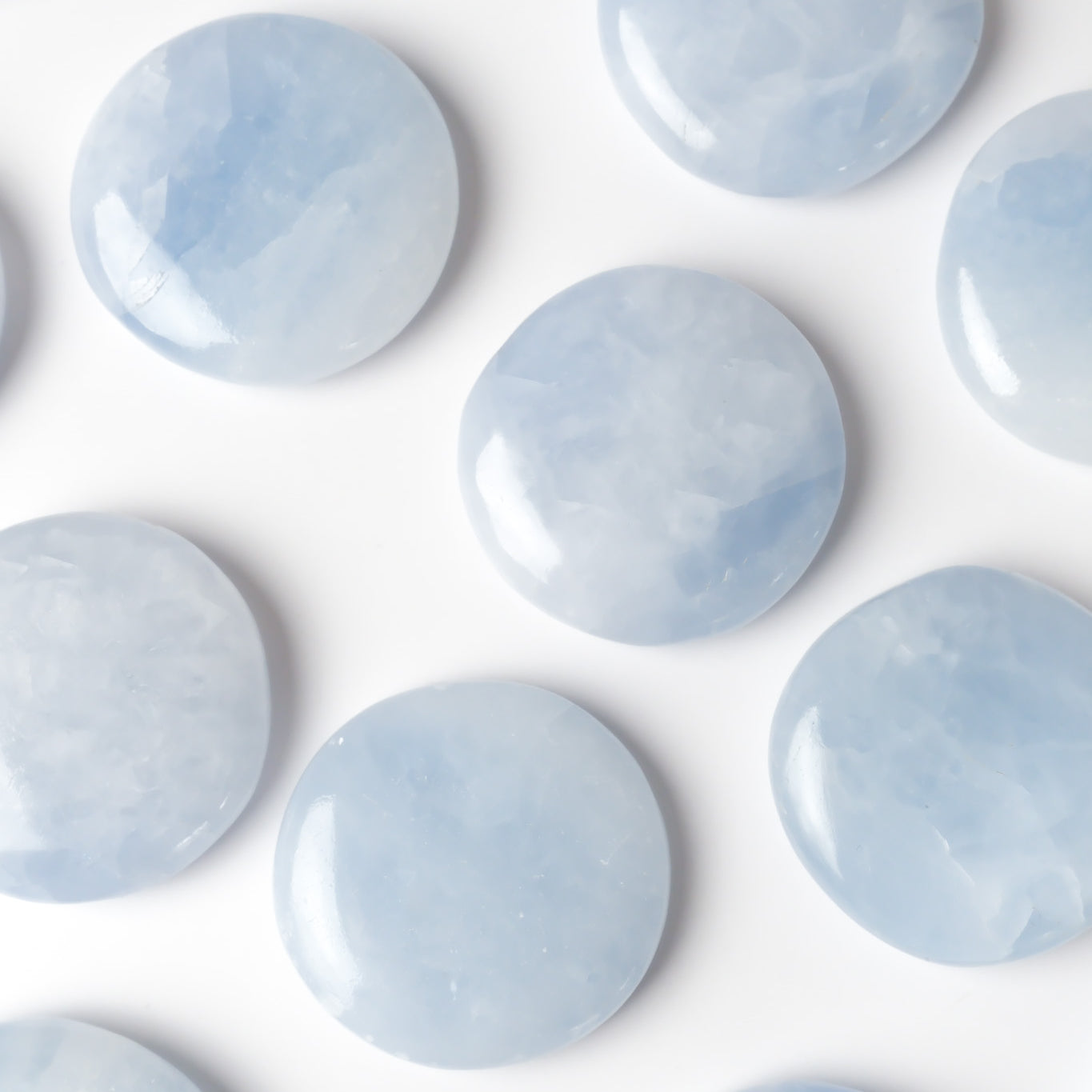 Blue Calcite Flat Stone