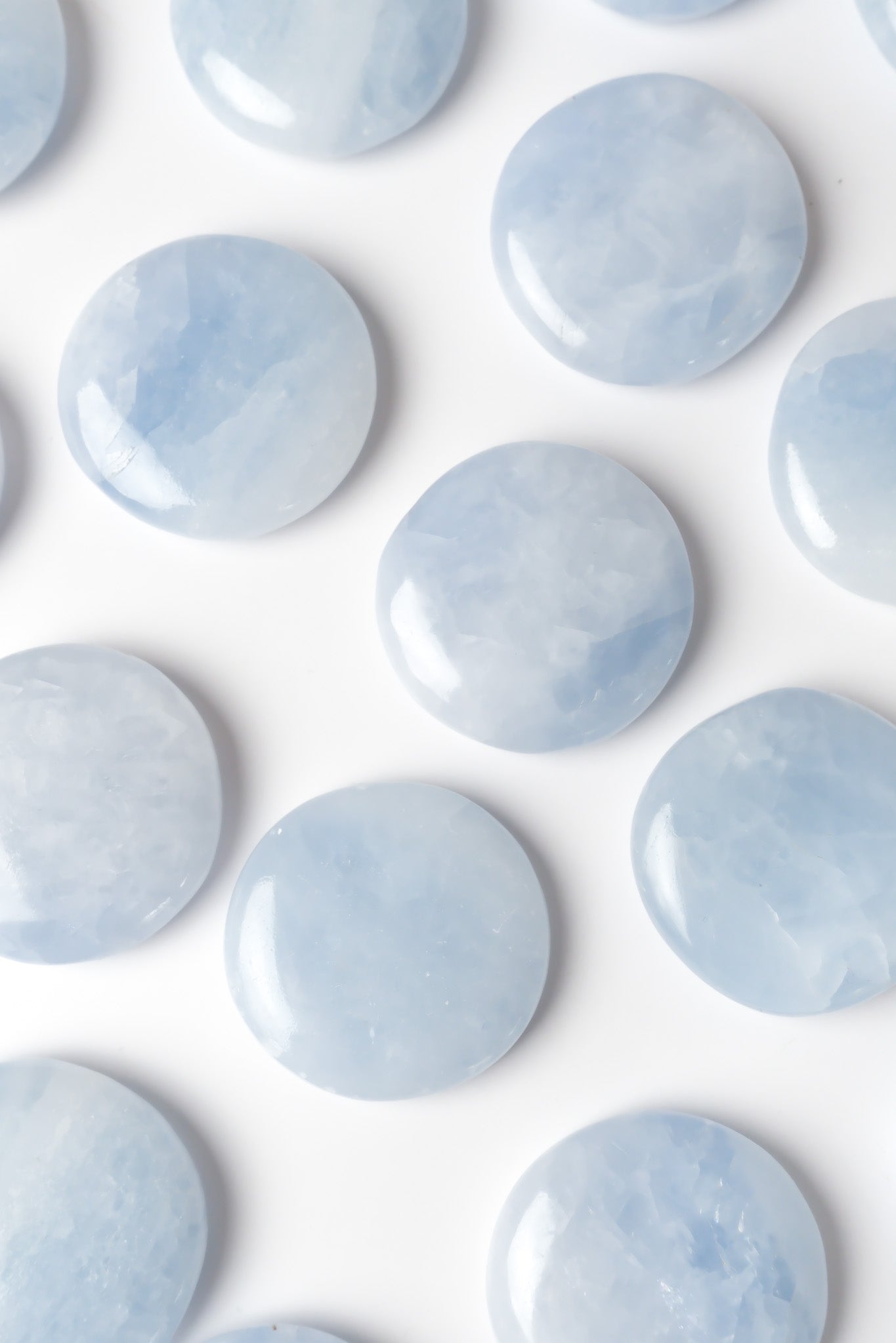 Blue Calcite Flat Stone