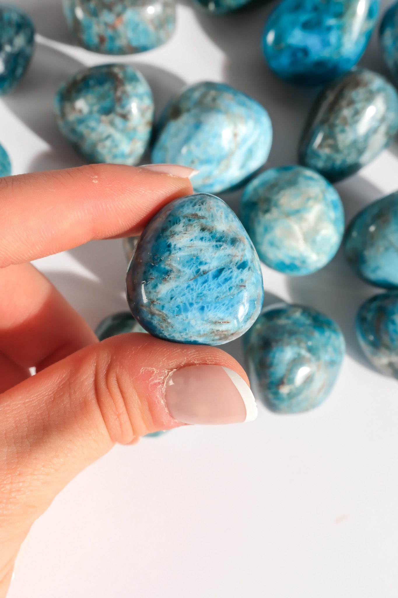 Blue Apatite Tumble