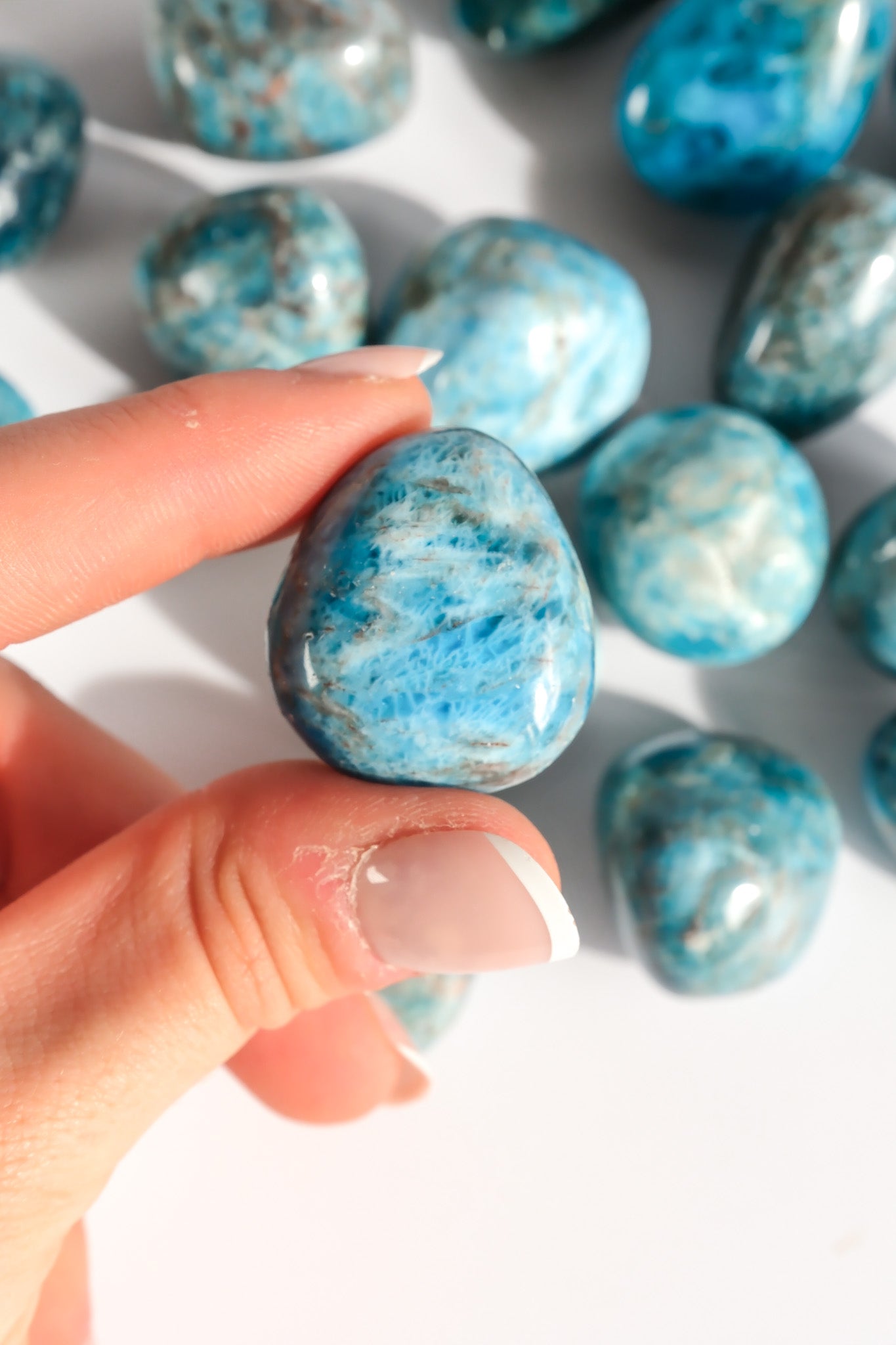 Blue Apatite Tumble