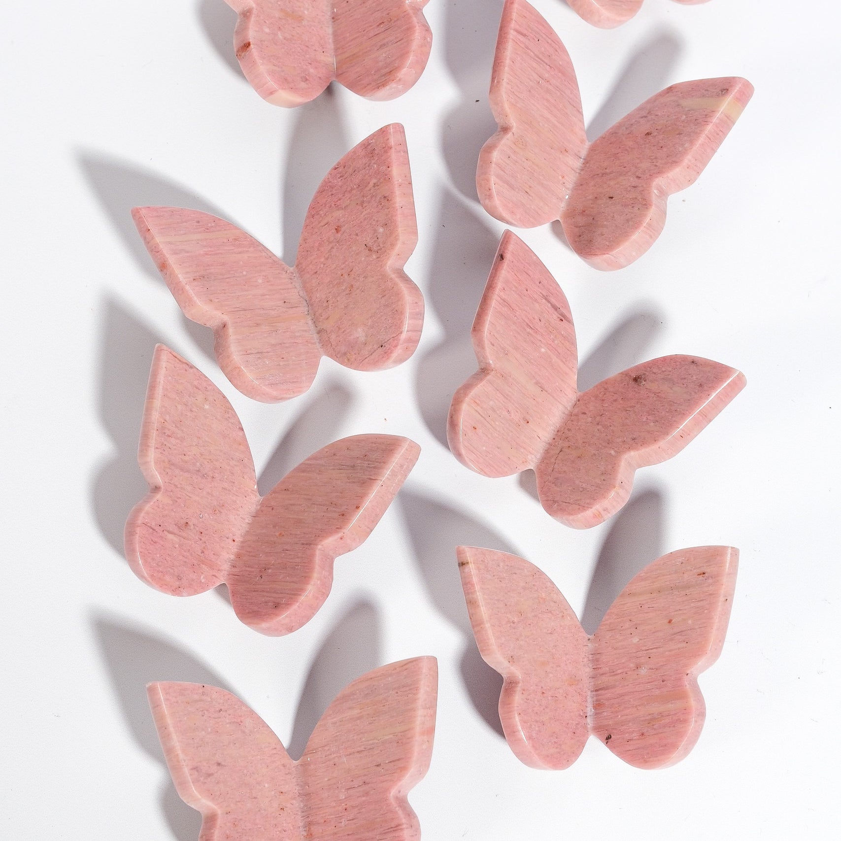Pink Petrified Wood Butterfly