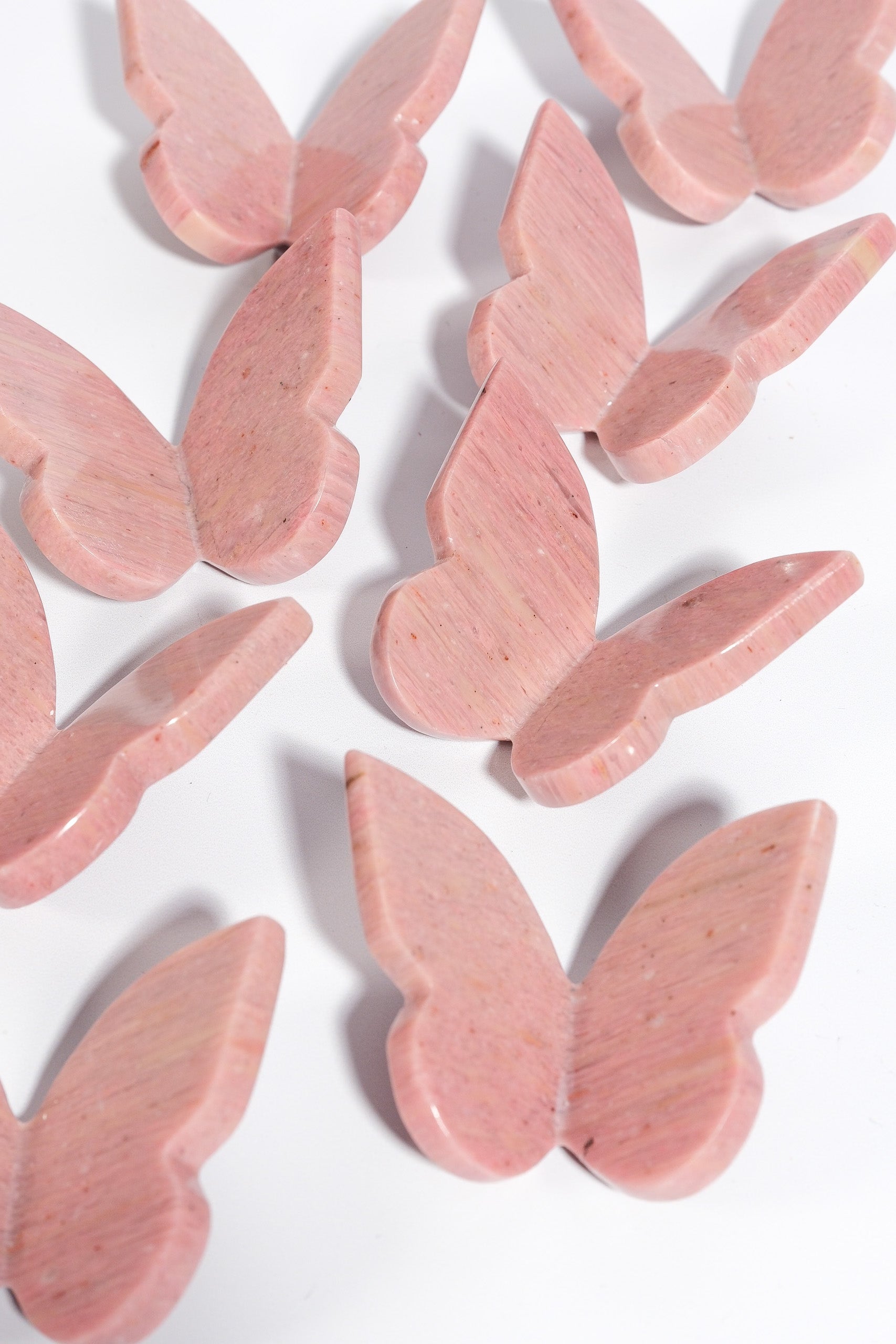 Pink Petrified Wood Butterfly