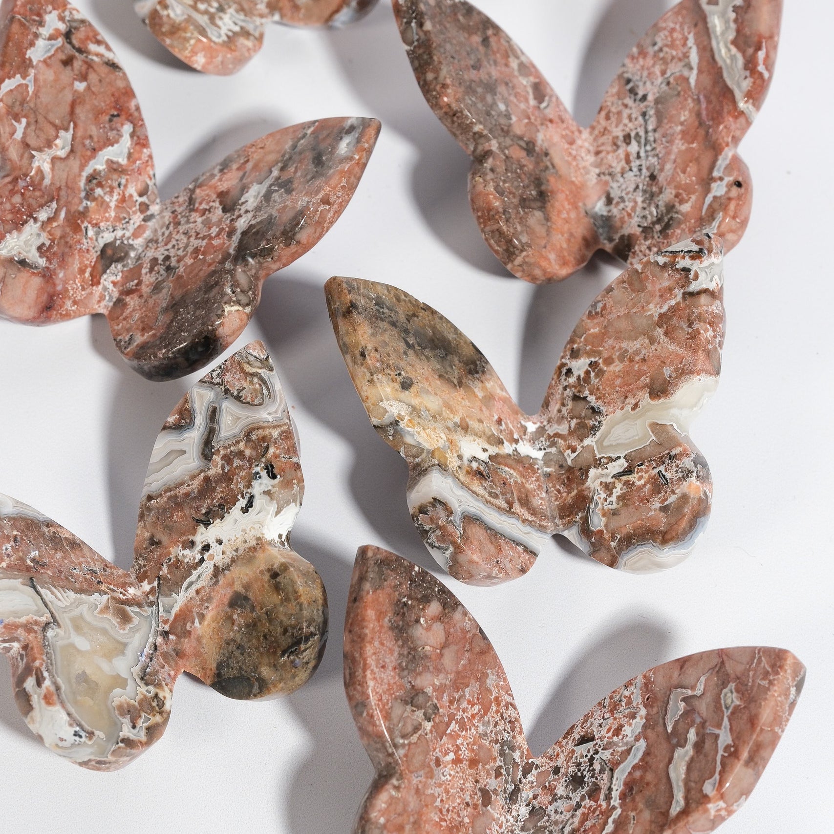 Sangria Lace Agate Butterfly