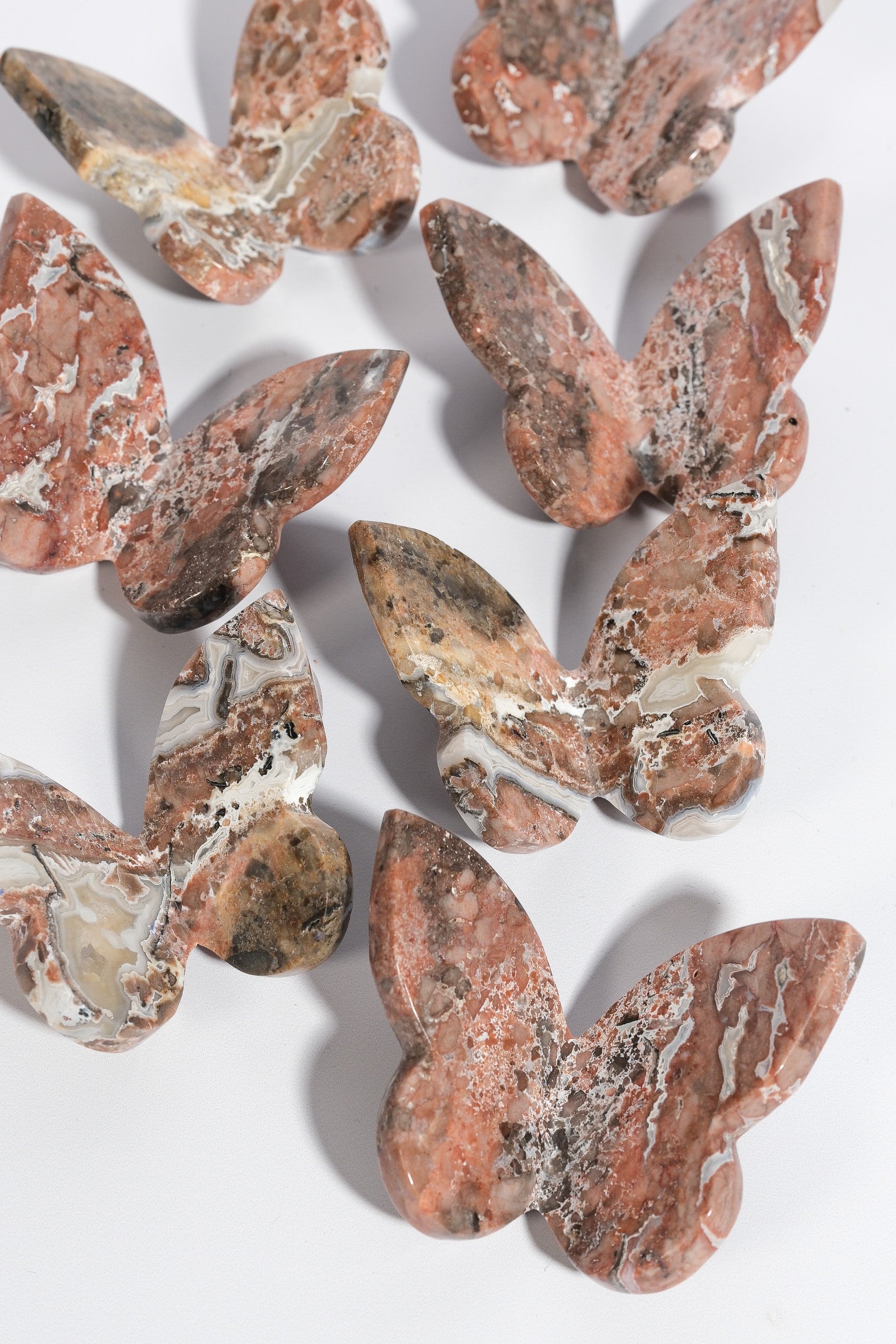 Sangria Lace Agate Butterfly