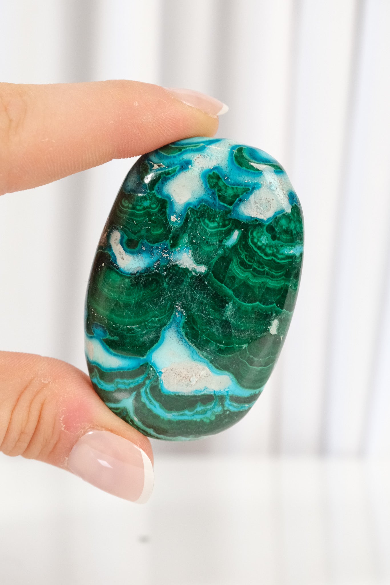 Malachite & Chrysocolla Palmstone