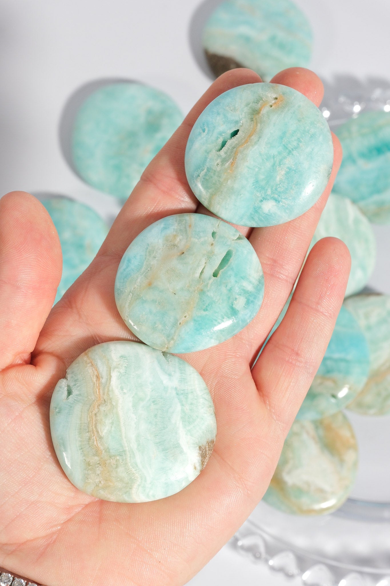 Blue Aragonite Flatstone