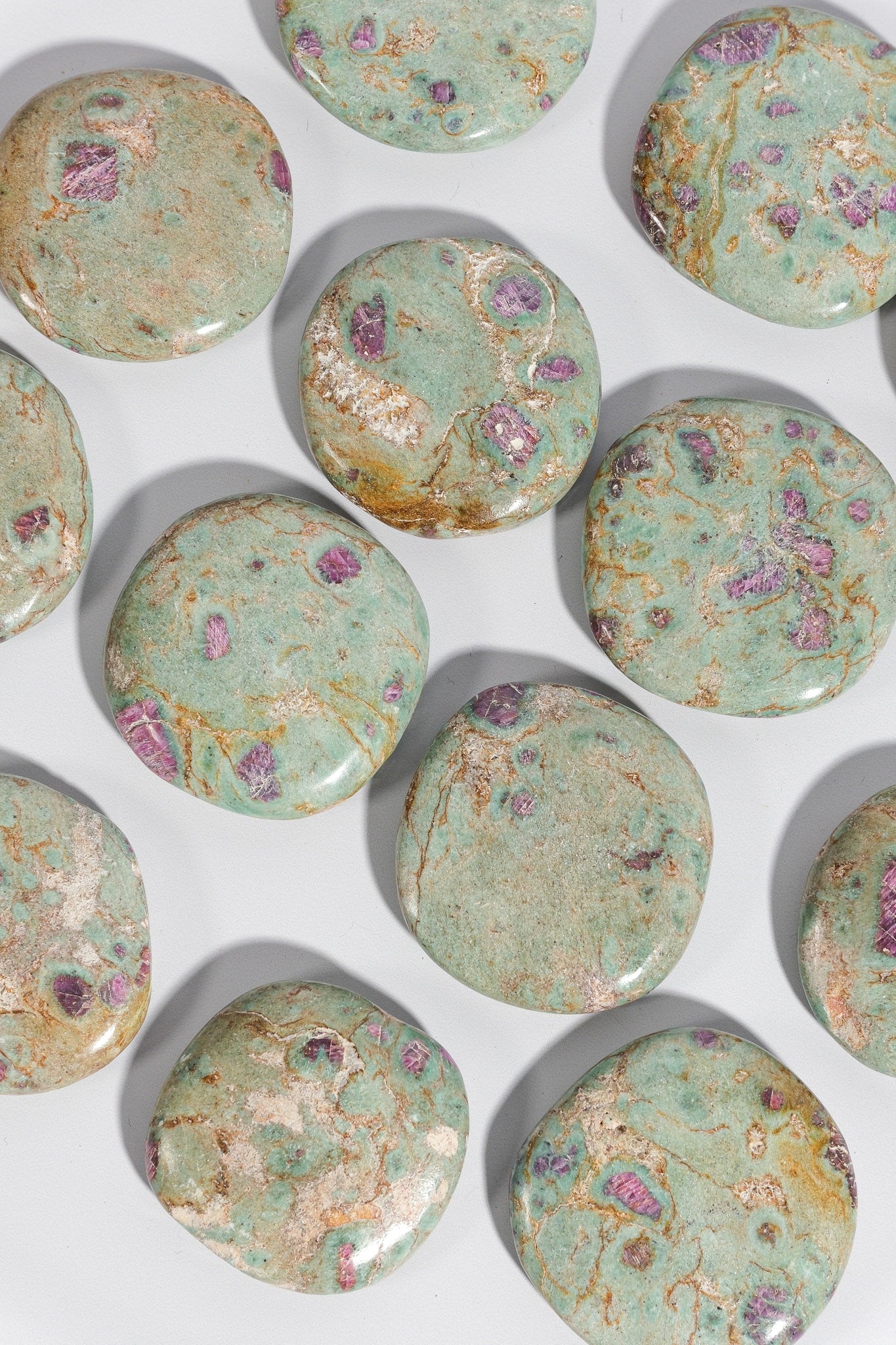 Ruby Fuchsite Flatstone
