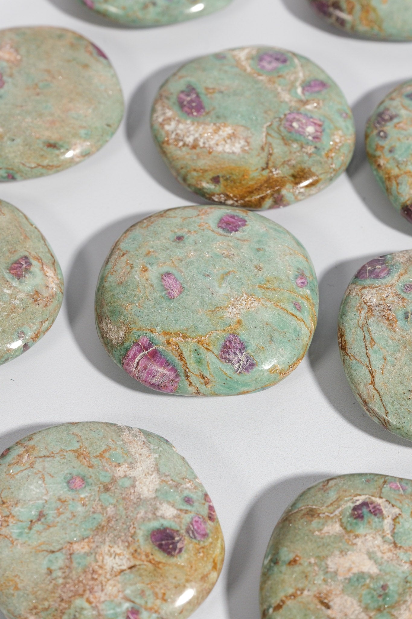 Ruby Fuchsite Flatstone