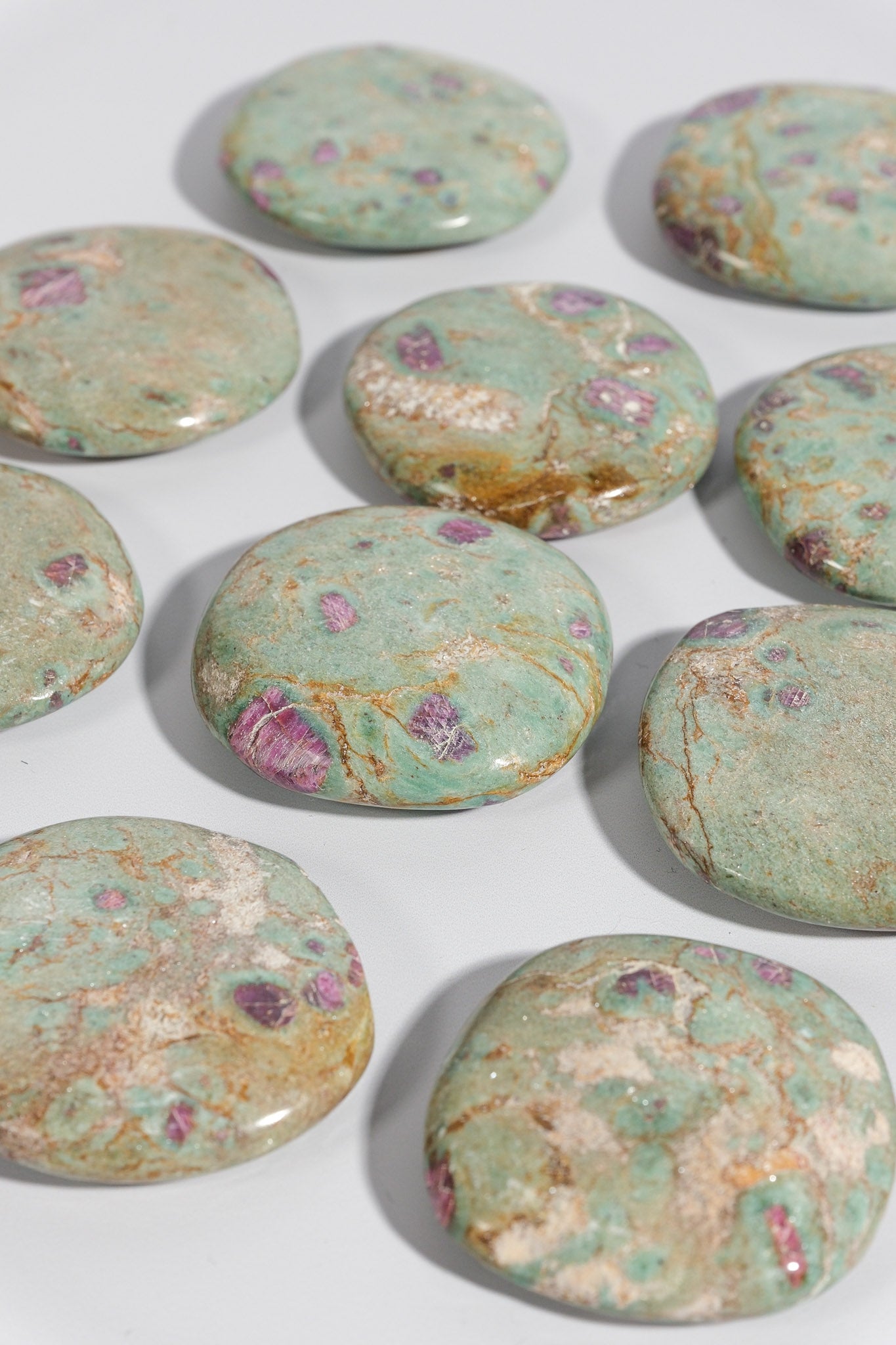 Ruby Fuchsite Flatstone