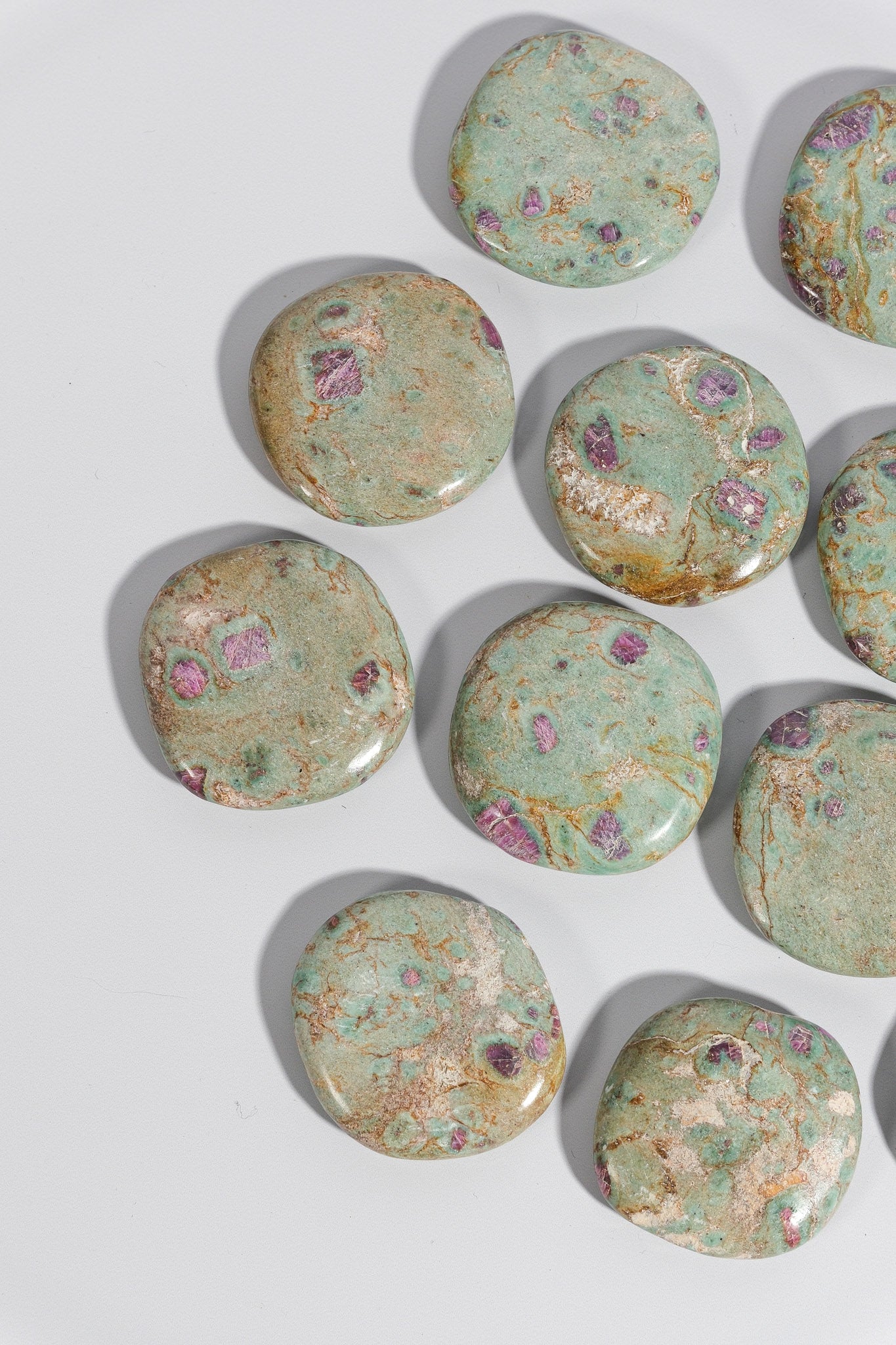 Ruby Fuchsite Flatstone