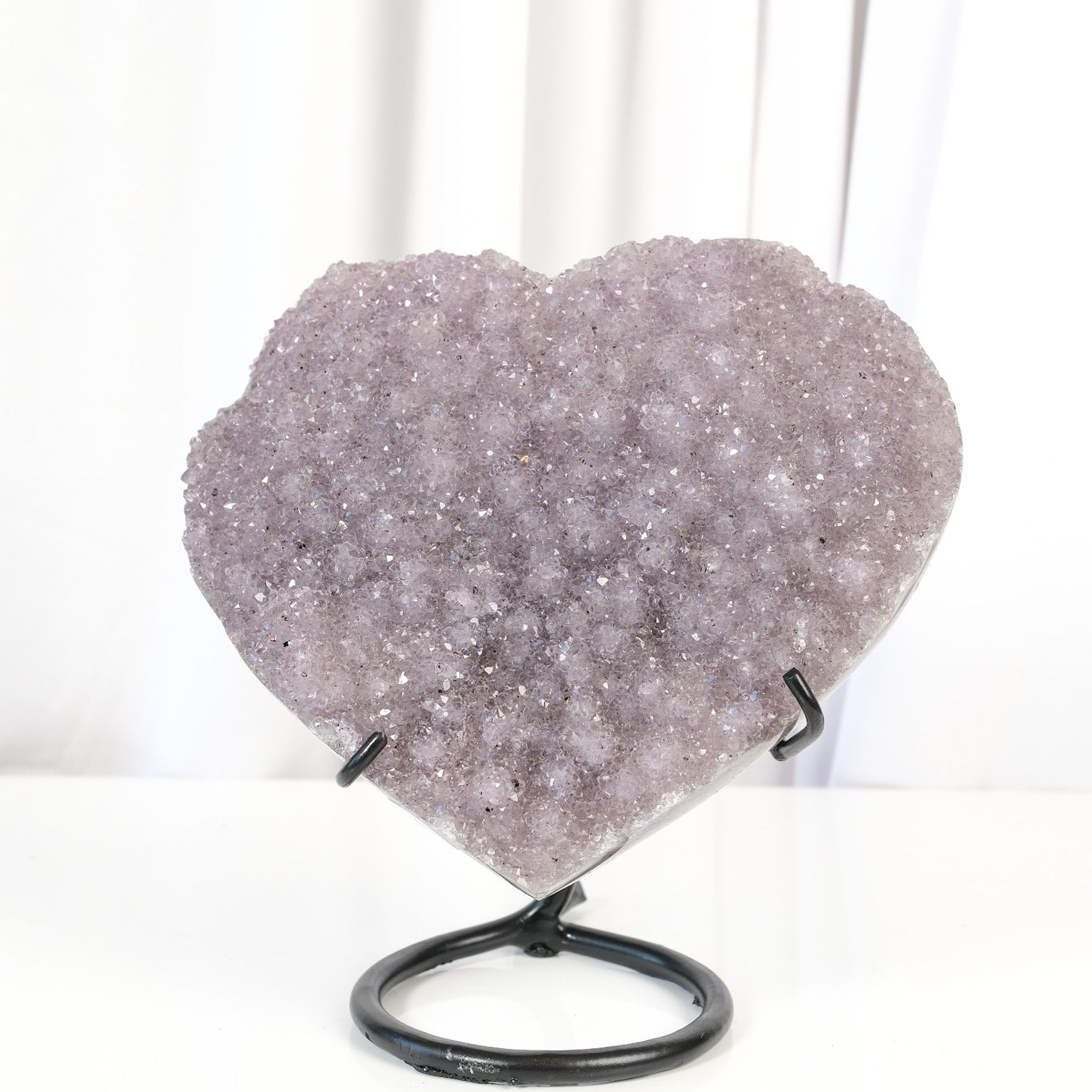 Amethyst Heart on Stand