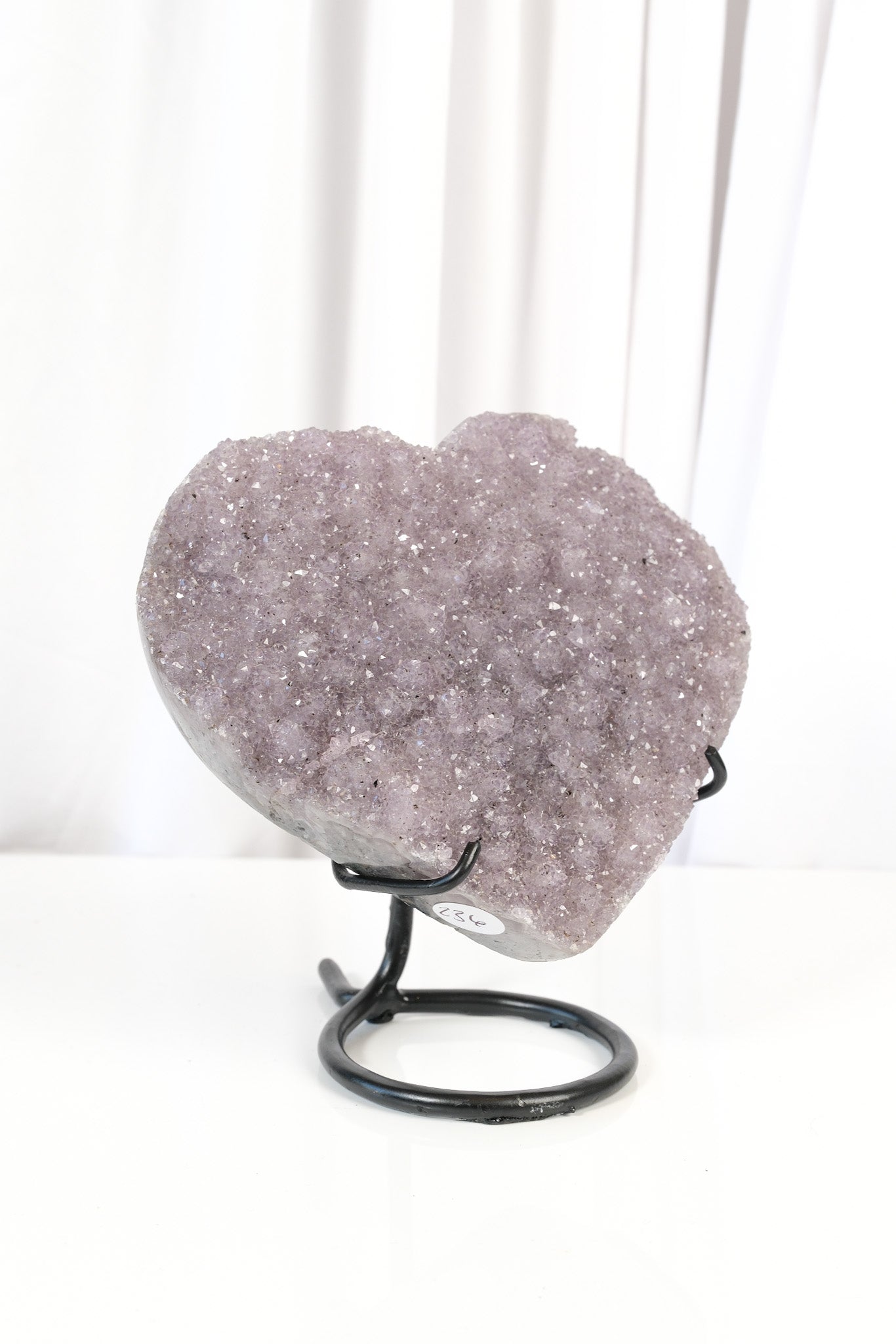 Amethyst Heart on Stand