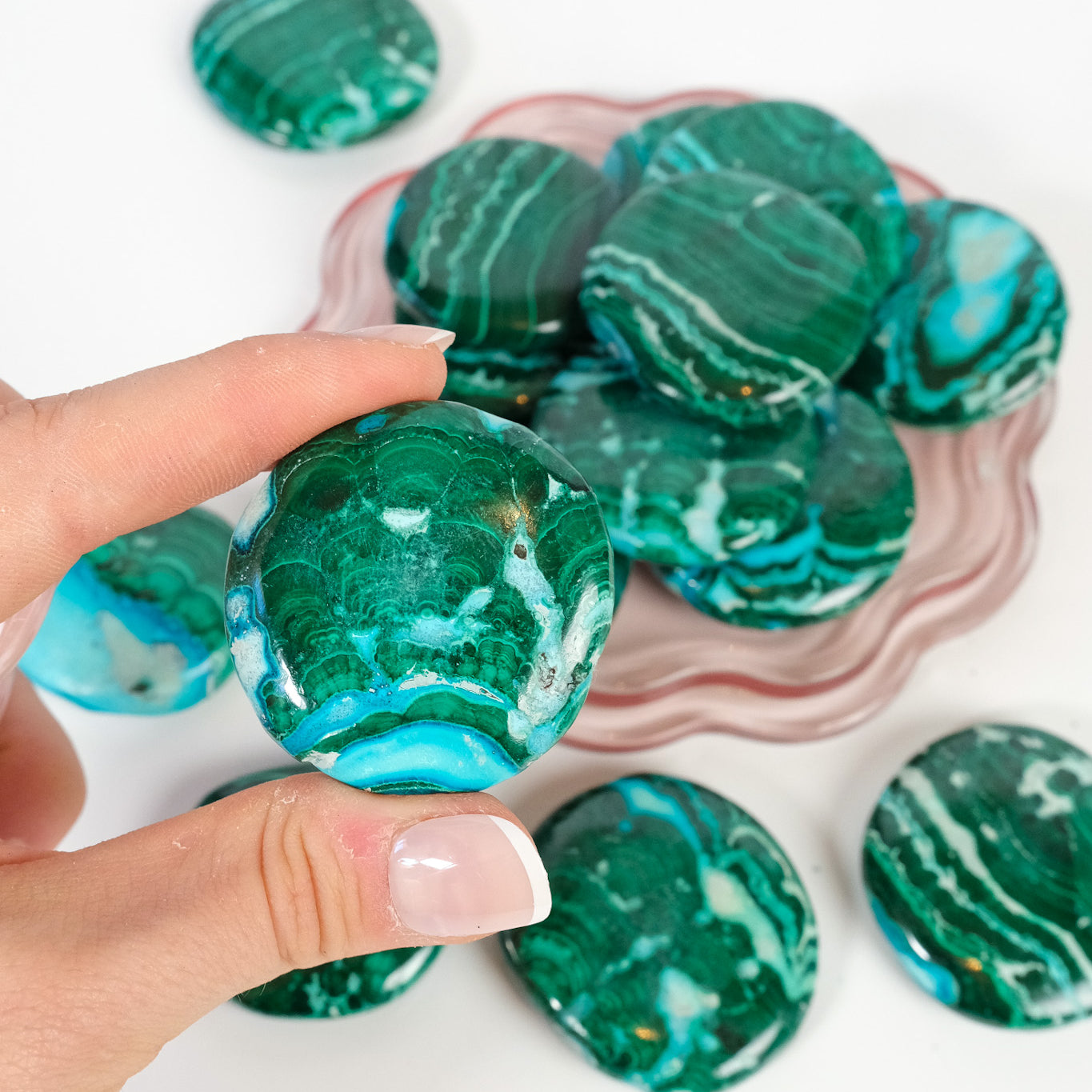 Malachite & Chrysocolla Flatstone