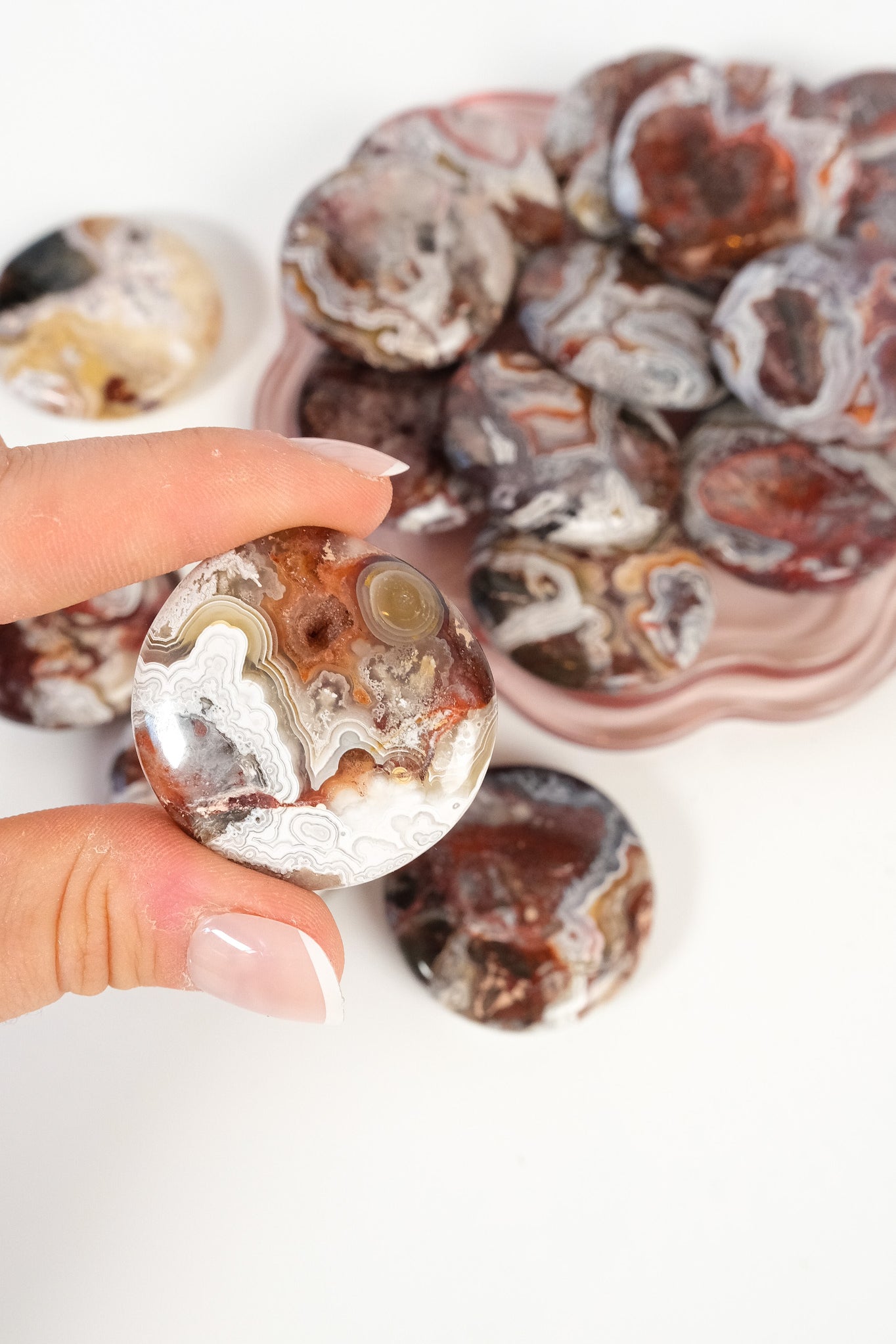 Mexican Crazy Lace Agate Flatstone