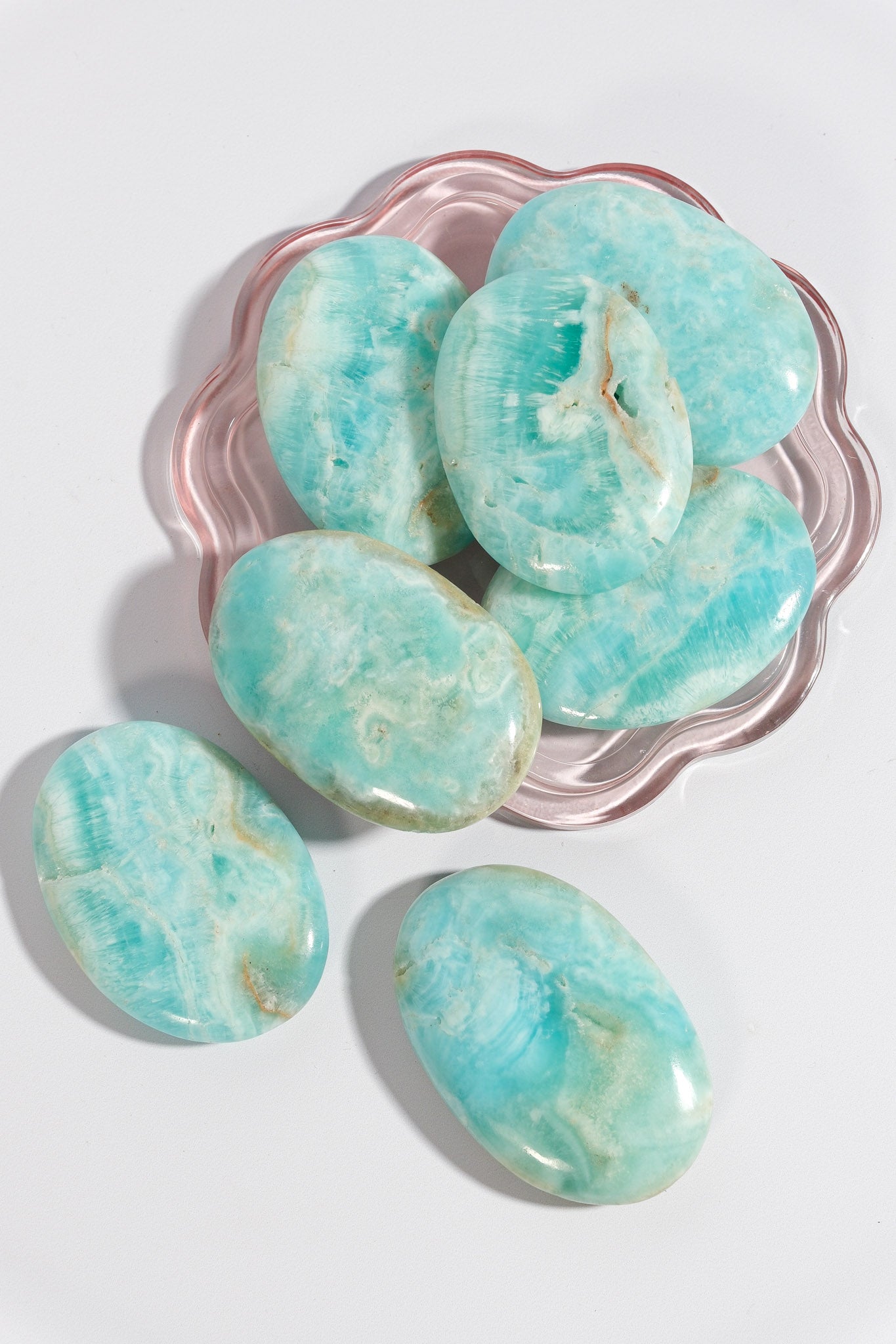 Blue Calcite Palmstone