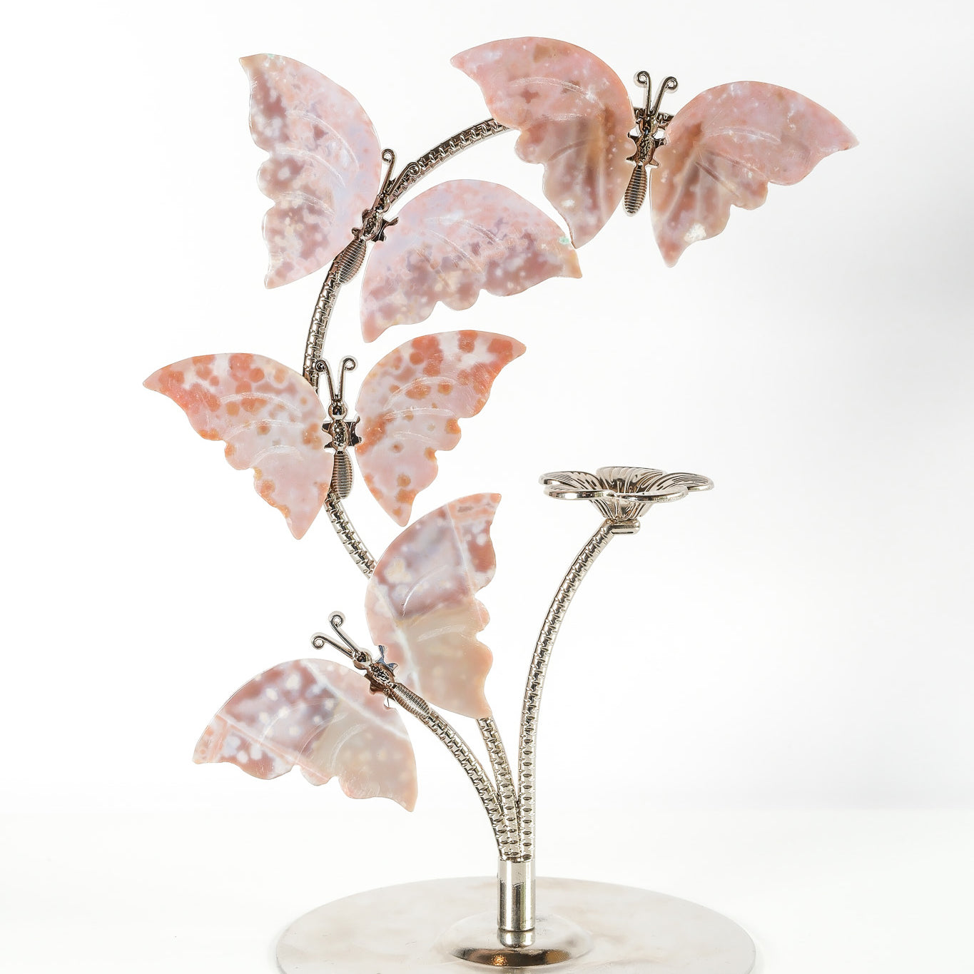 Ocean Jasper Butterfly Sphere Stand