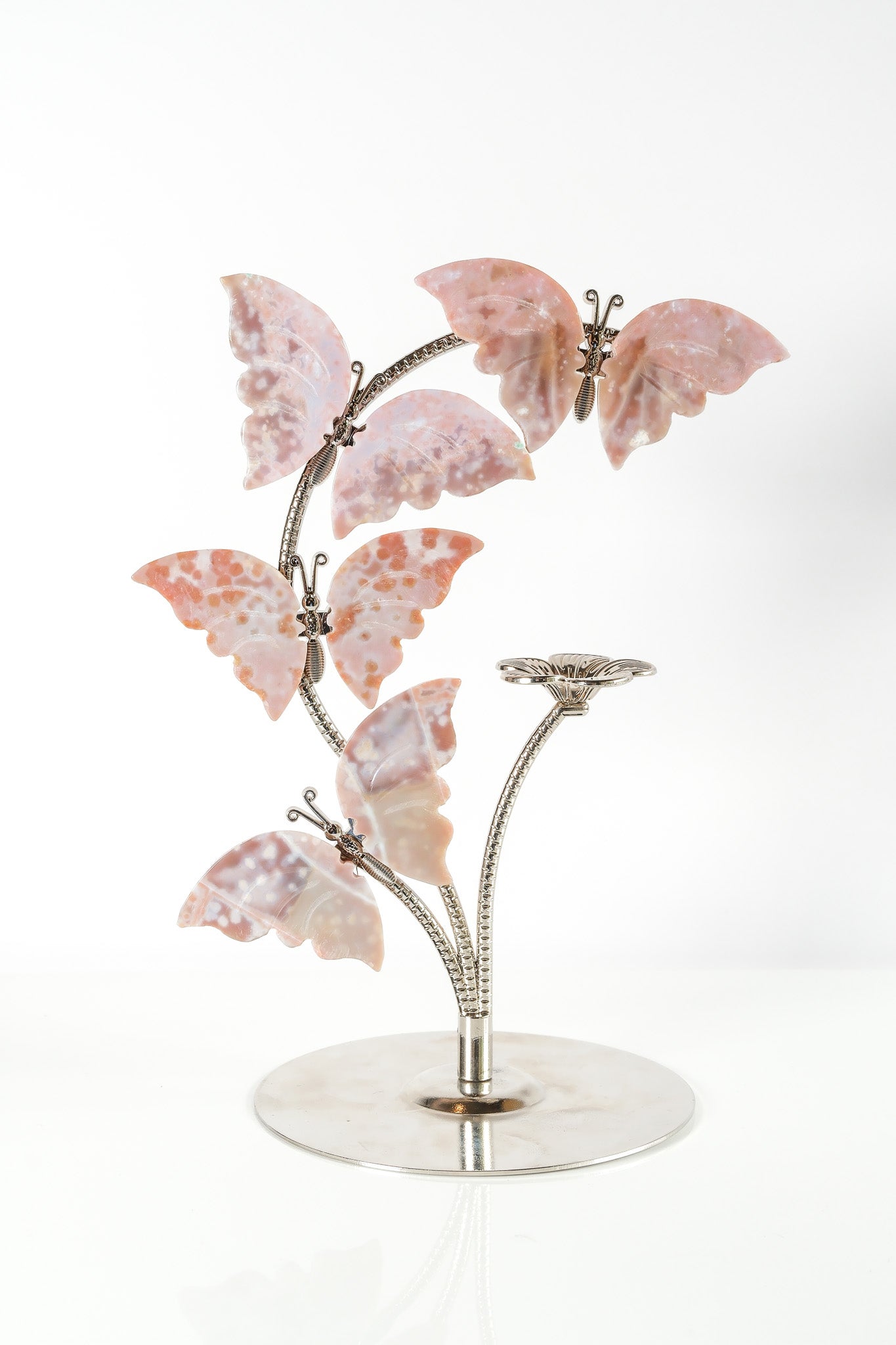 Ocean Jasper Butterfly Sphere Stand