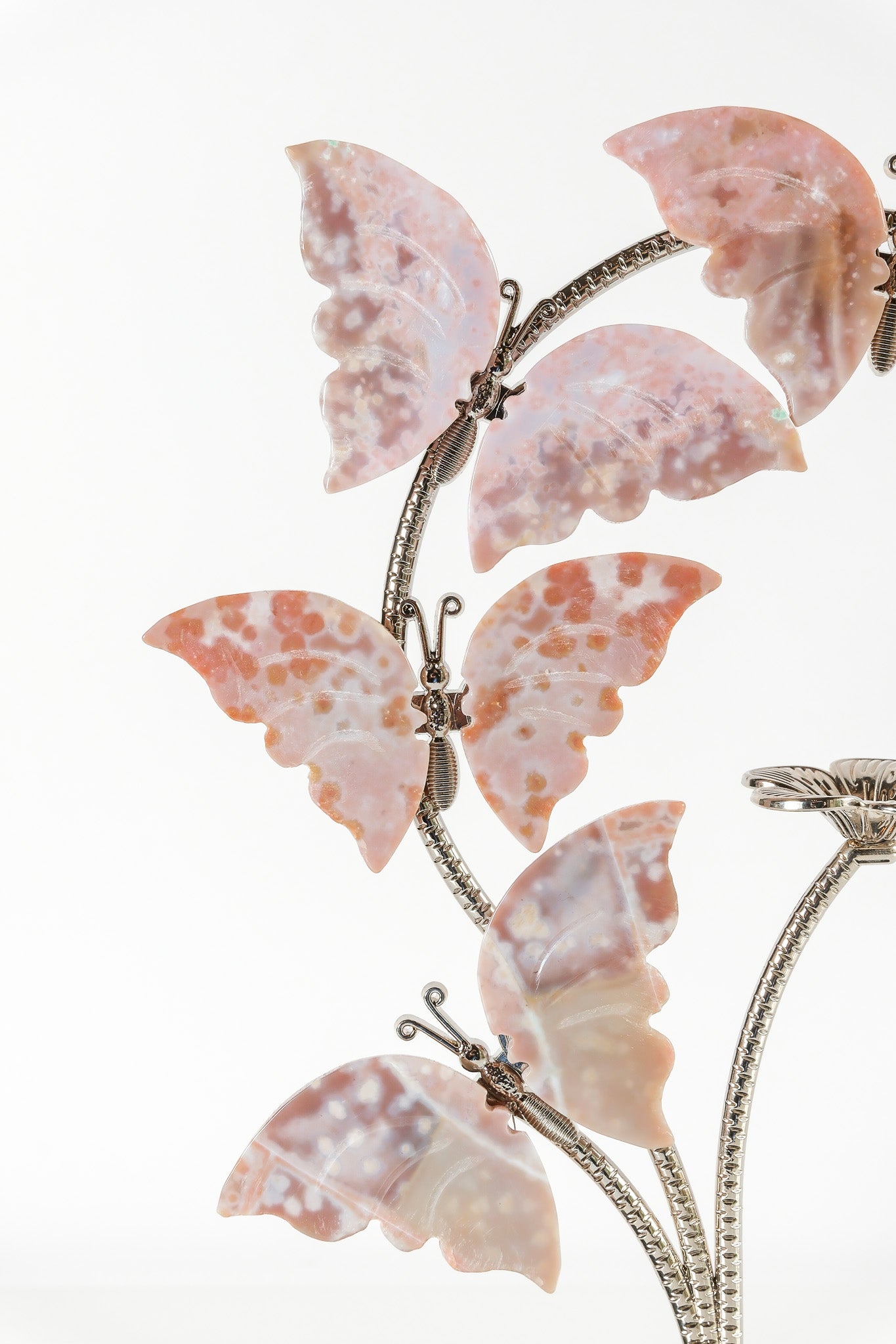 Ocean Jasper Butterfly Sphere Stand