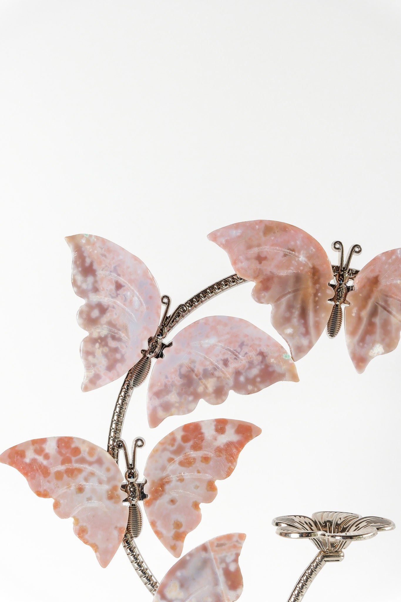 Ocean Jasper Butterfly Sphere Stand