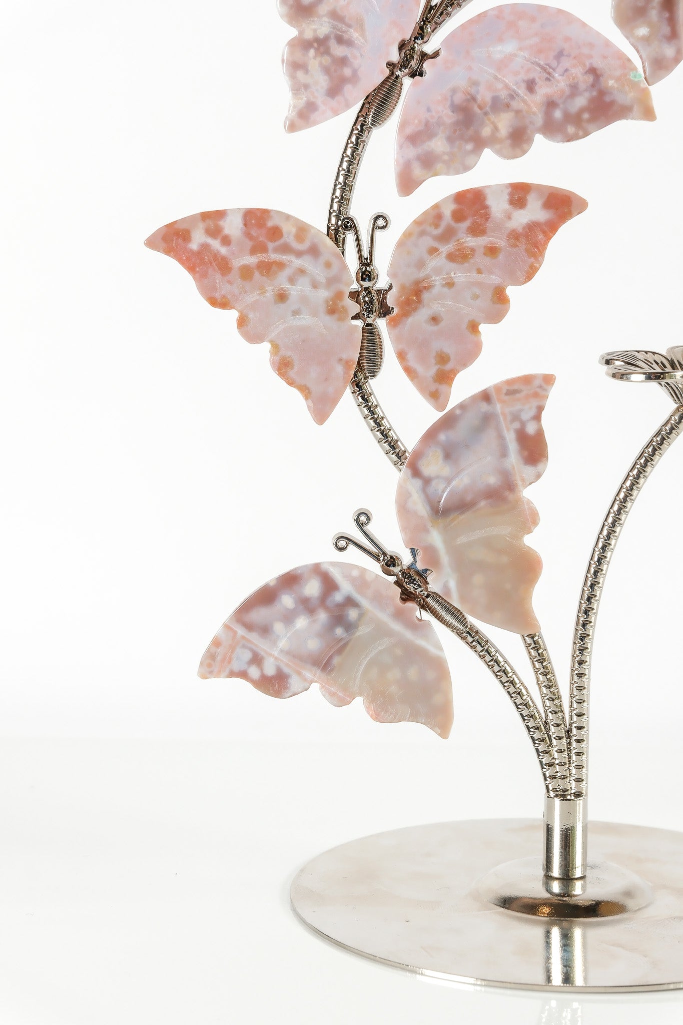 Ocean Jasper Butterfly Sphere Stand