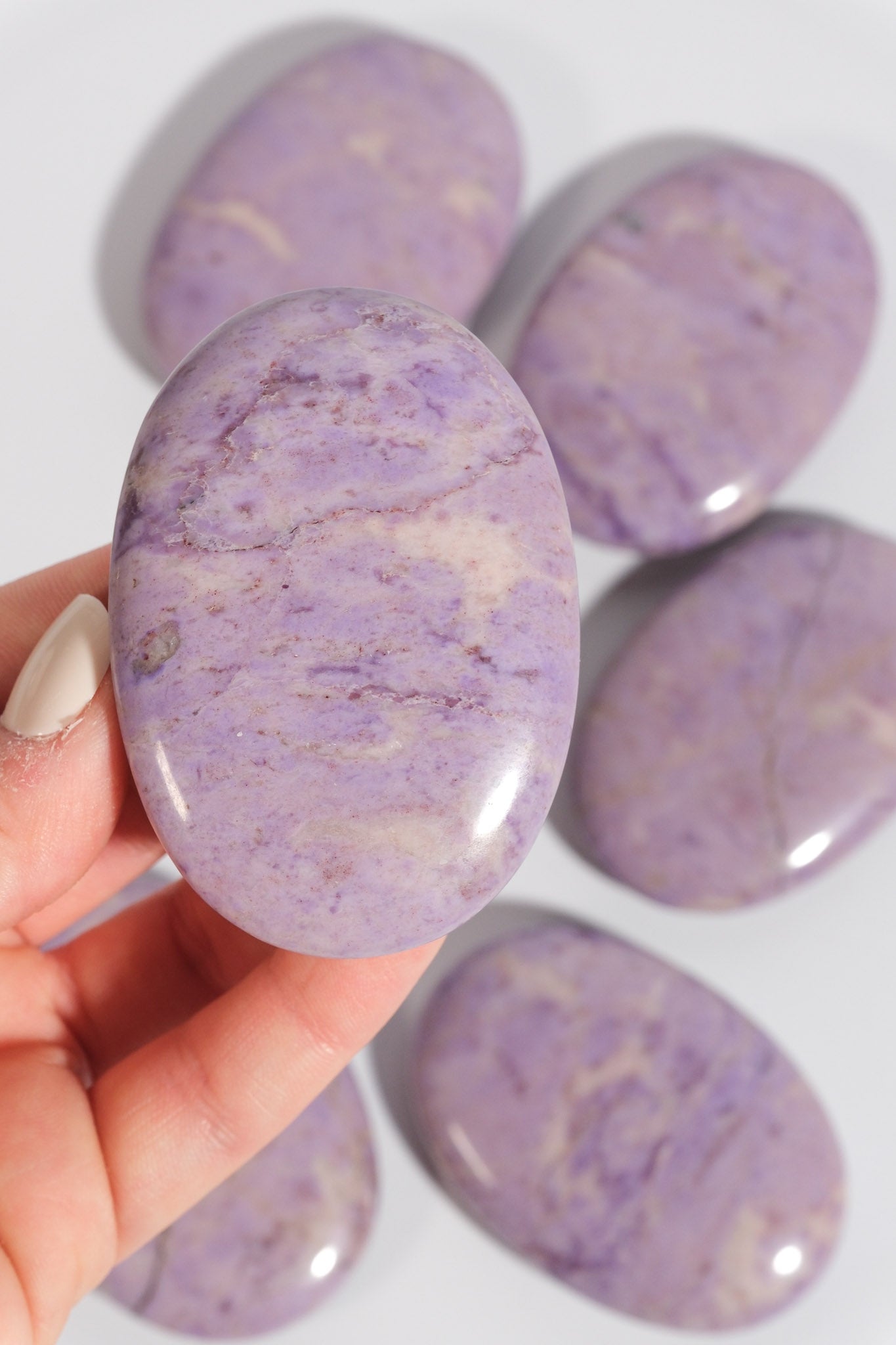 Purple Jade Palmstone