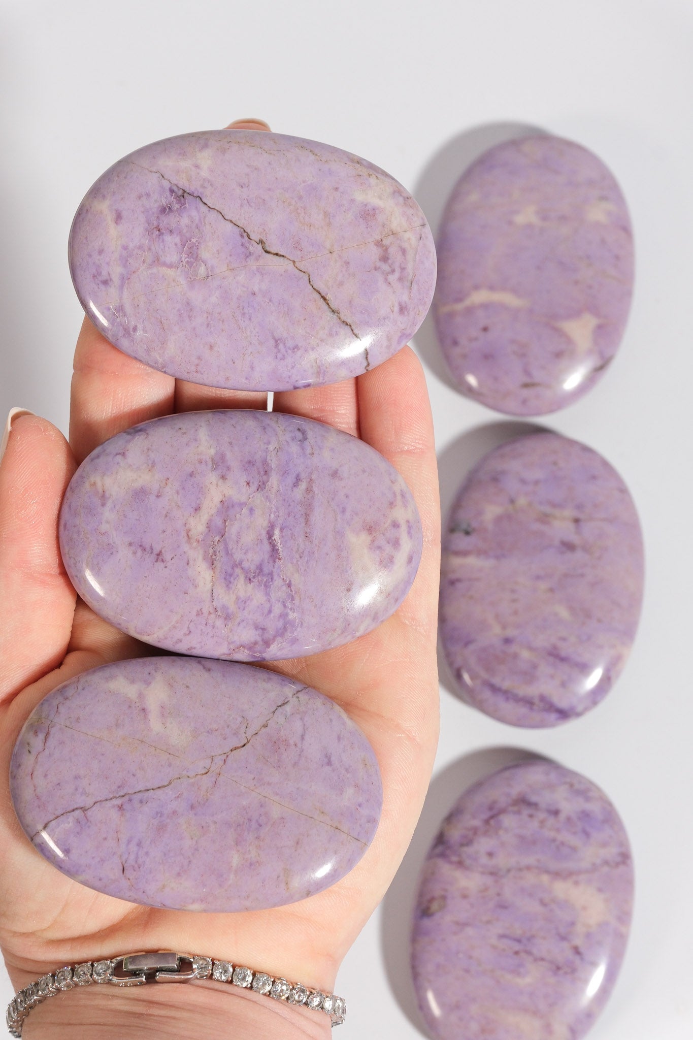 Purple Jade Palmstone
