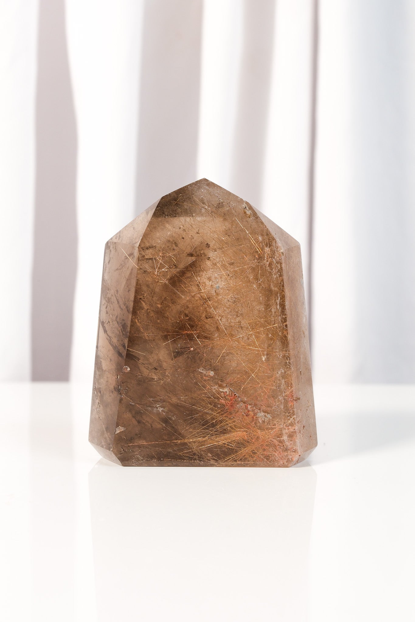 Mixed Rutile Smoky Quartz Freeform