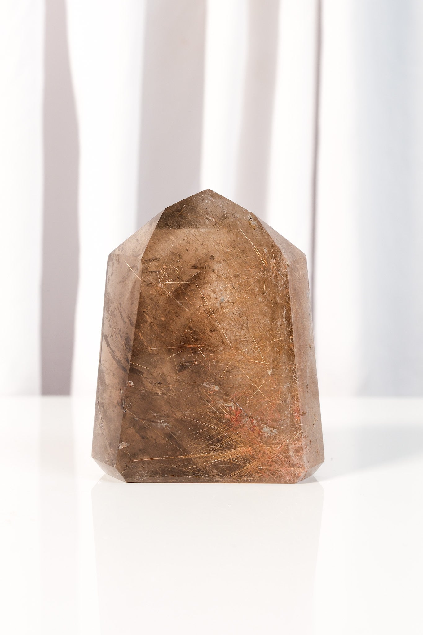 Mixed Rutile Smoky Quartz Freeform