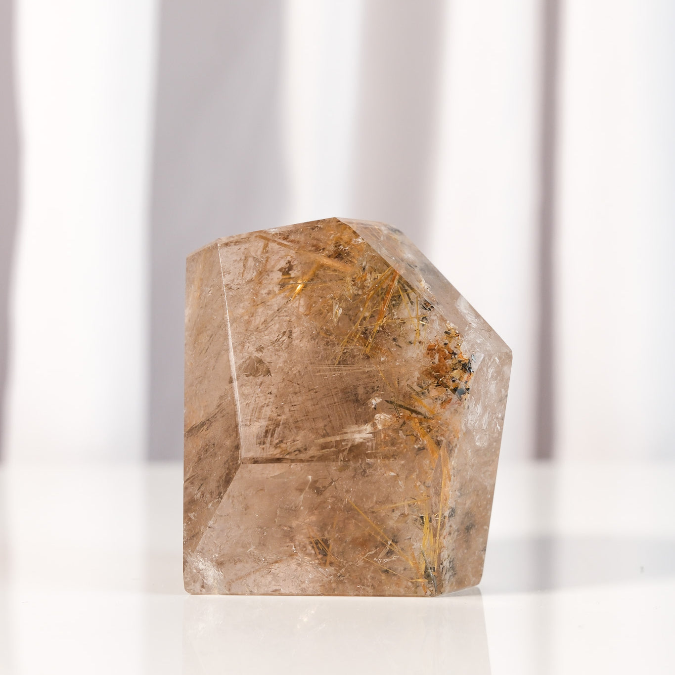 Gold Rutile Smoky Garden Quartz Freeform