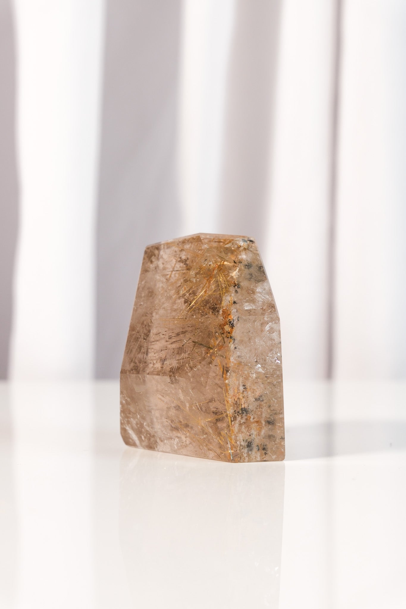 Gold Rutile Smoky Garden Quartz Freeform