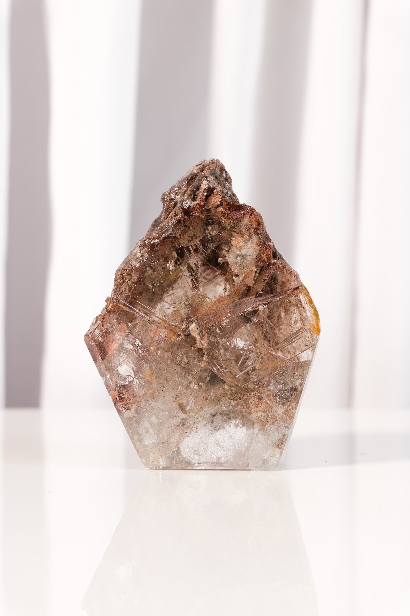 Copper Rutile Garden Quartz Freeform