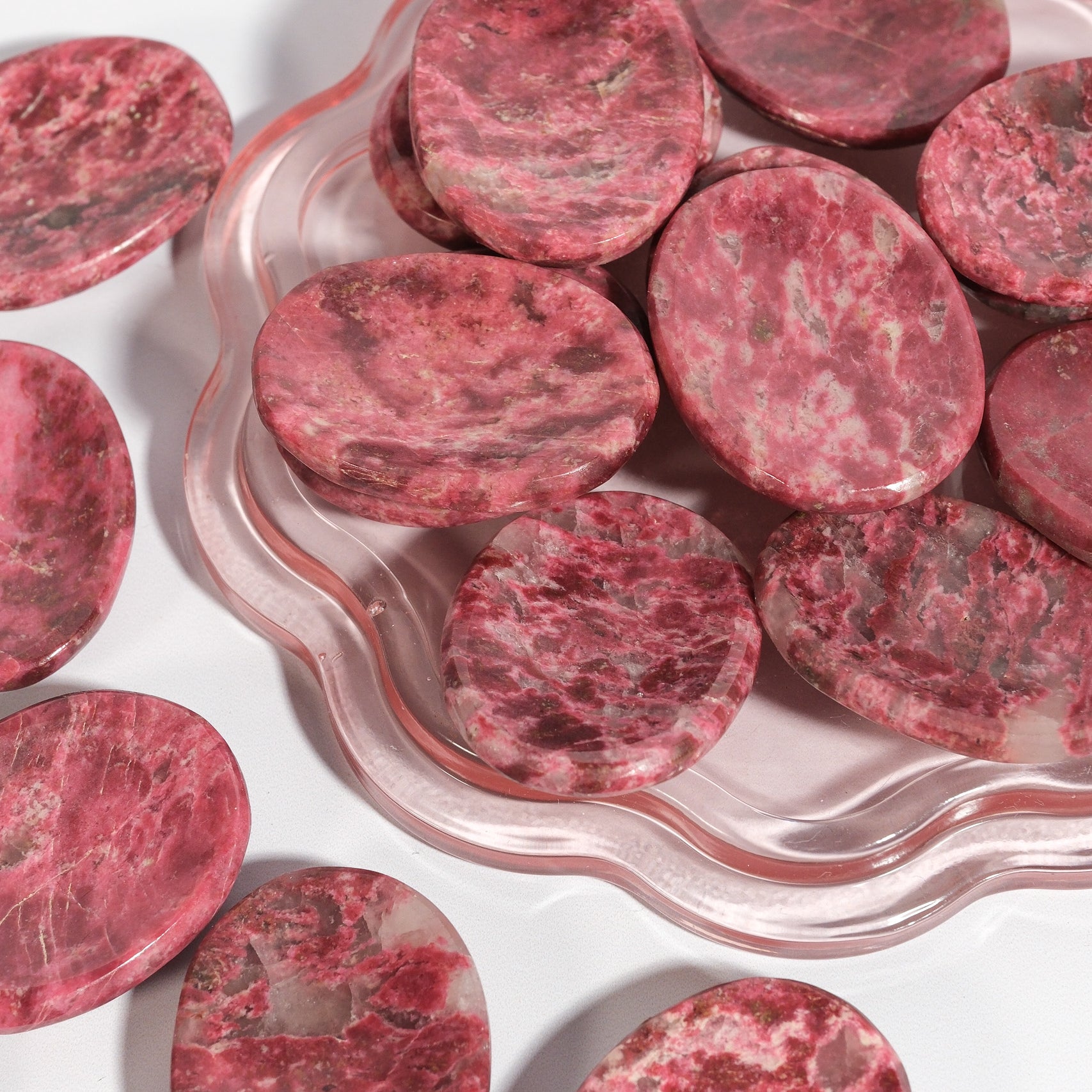 Thulite Worry Stone