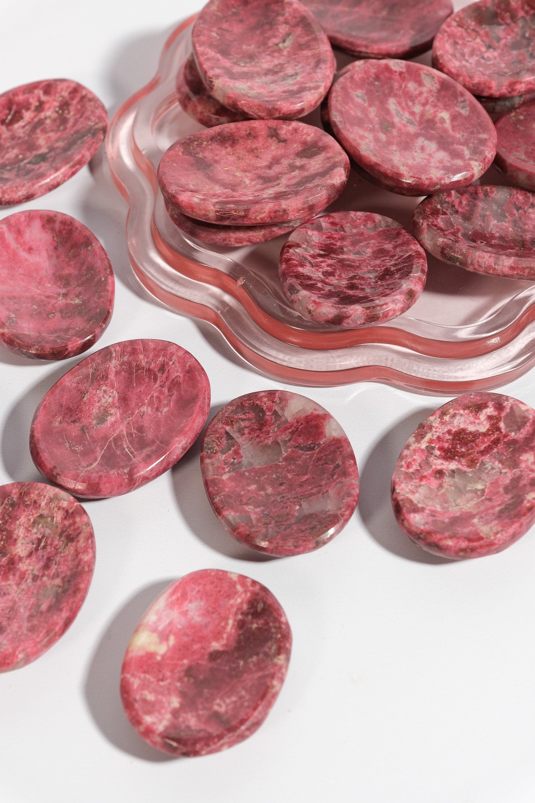 Thulite Worry Stone