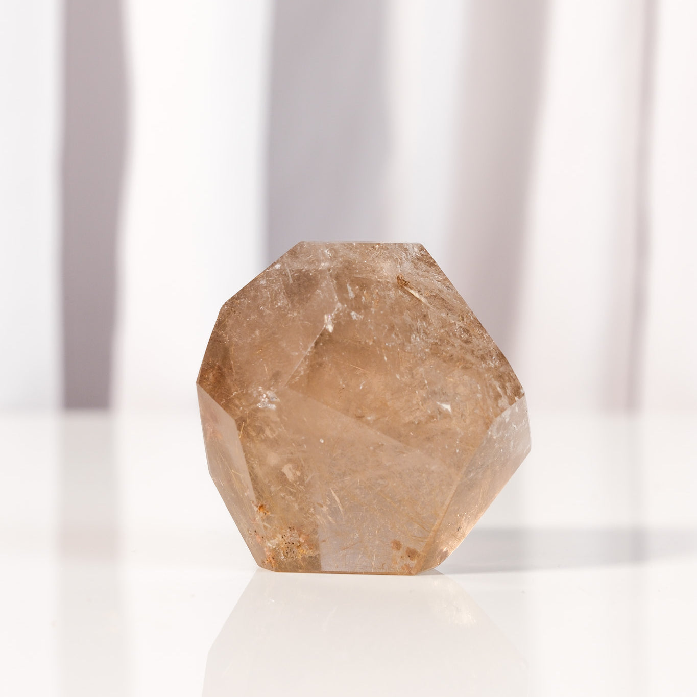 Gold Rutile Smoky Quartz Freeform