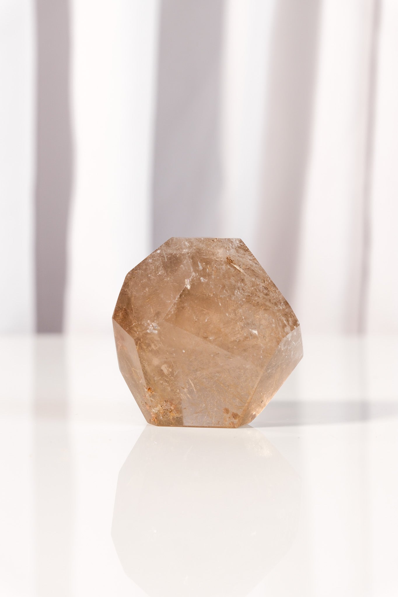 Gold Rutile Smoky Quartz Freeform