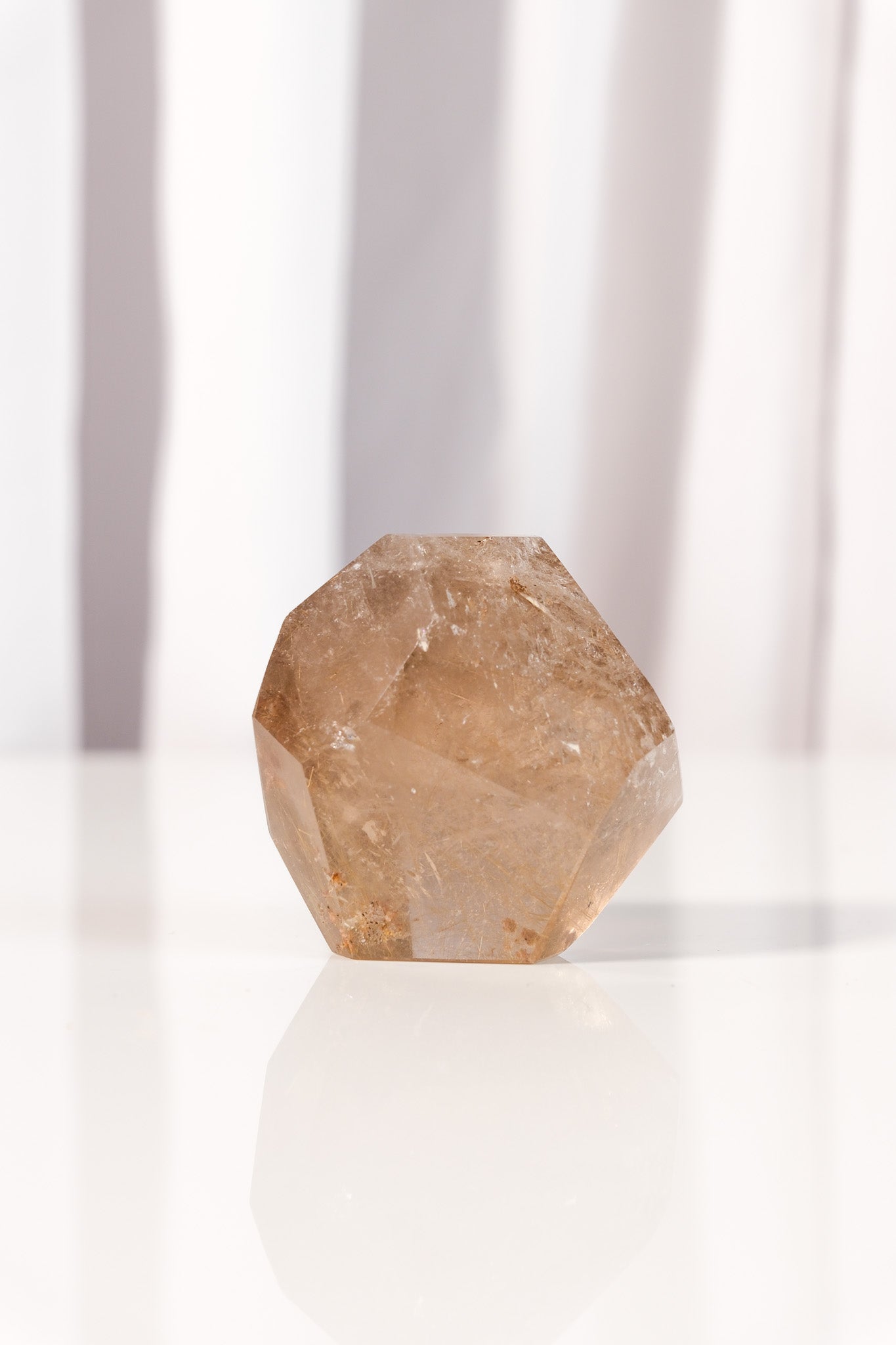 Gold Rutile Smoky Quartz Freeform