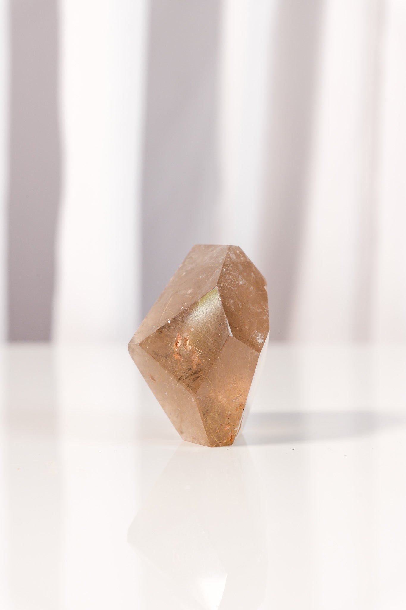 Gold Rutile Smoky Quartz Freeform