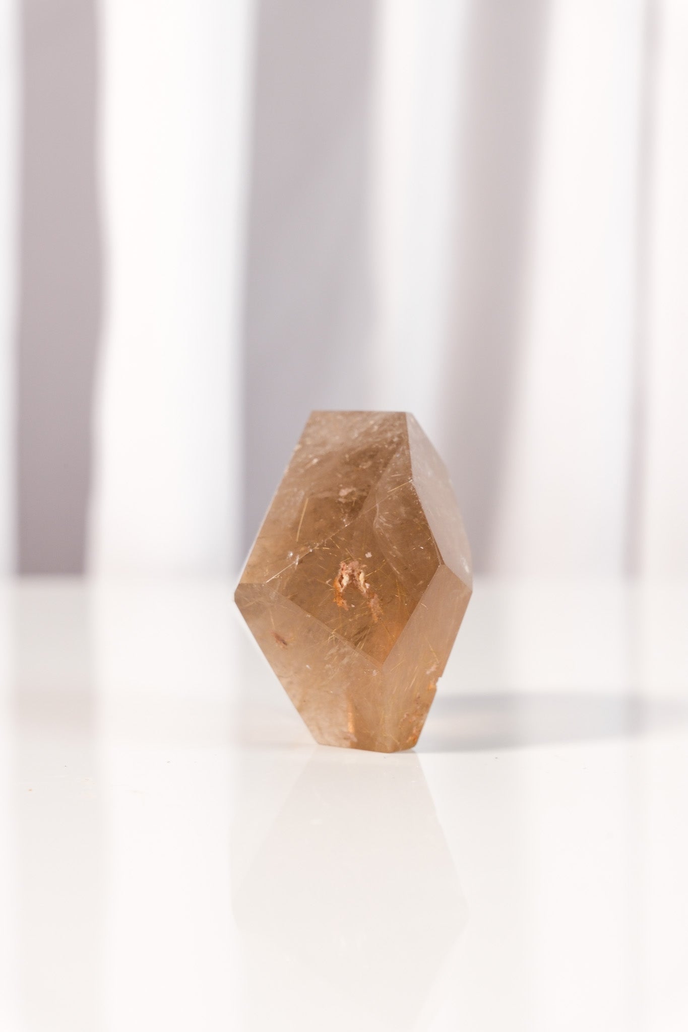 Gold Rutile Smoky Quartz Freeform