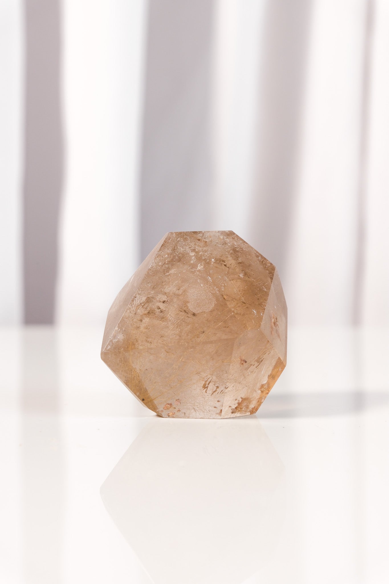 Gold Rutile Smoky Quartz Freeform