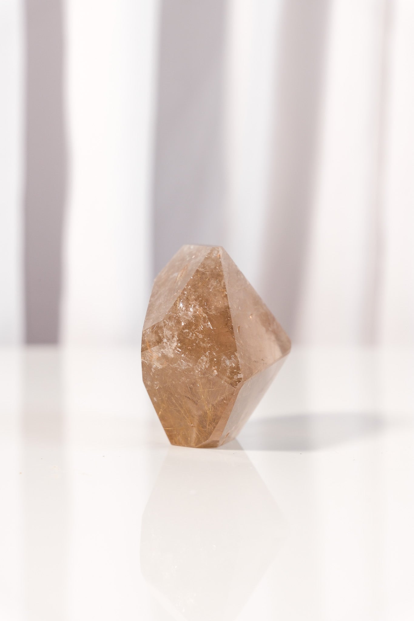 Gold Rutile Smoky Quartz Freeform