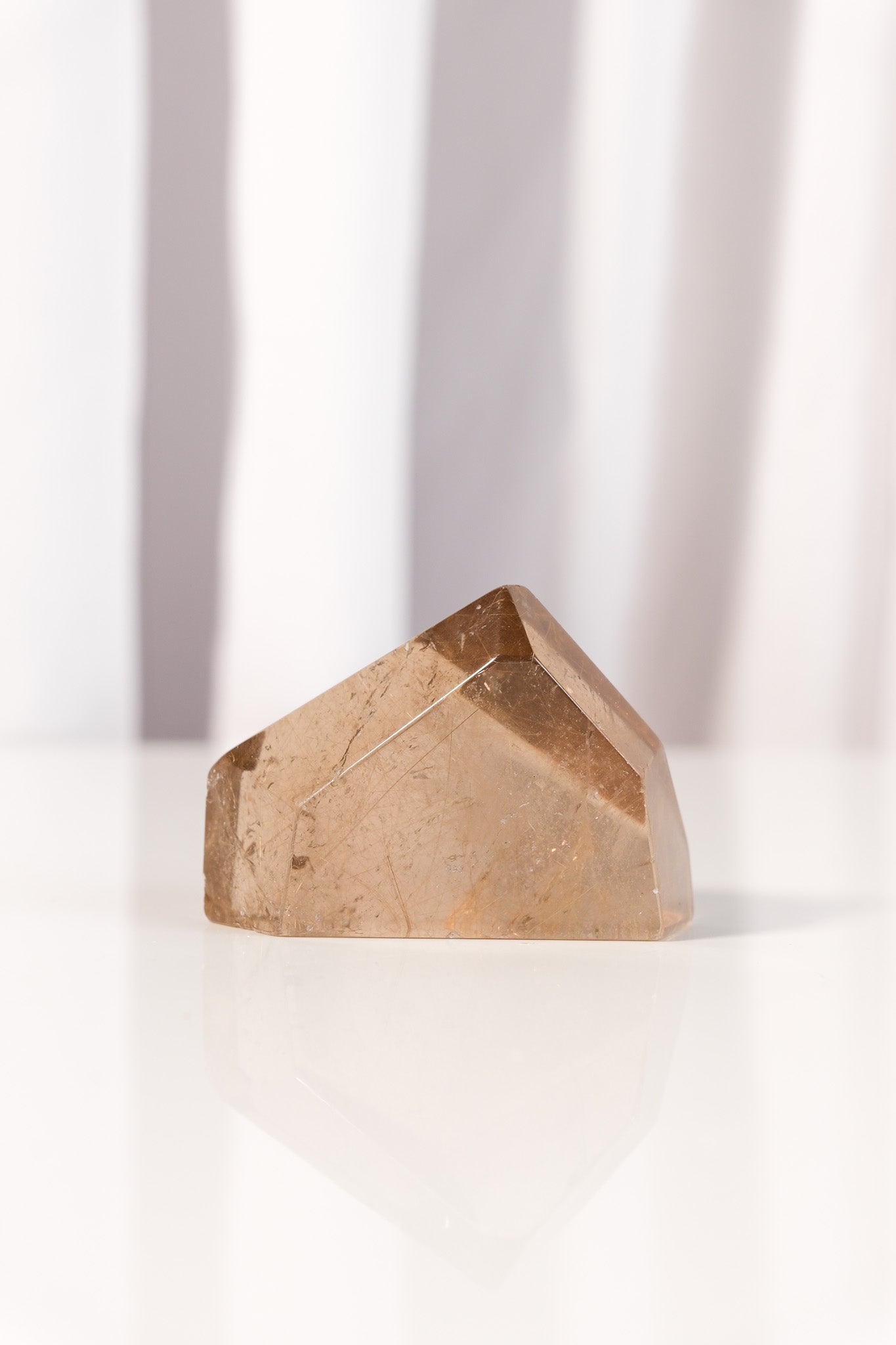 Gold Rutile Smoky Quartz Freeform