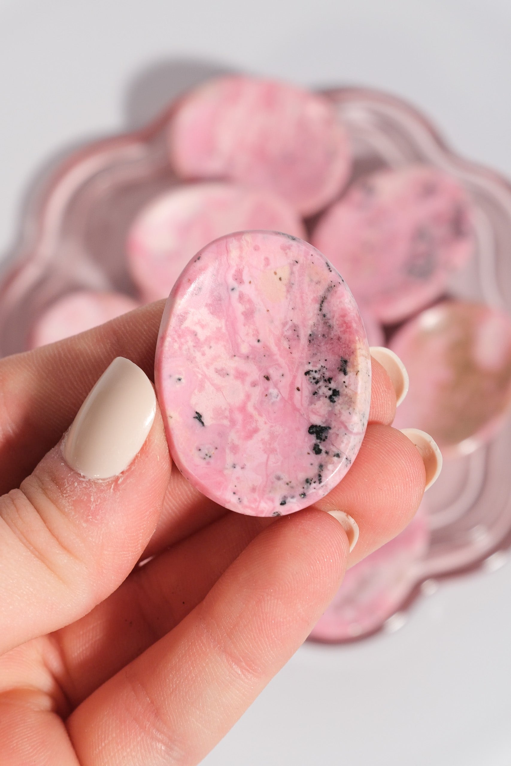 Rhodonite Worry Stone