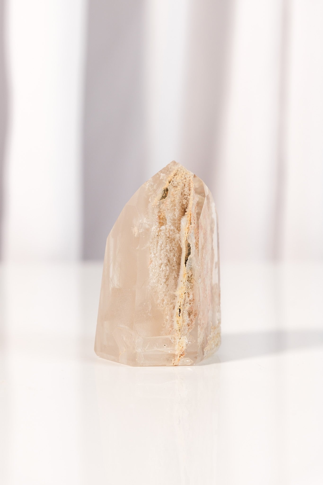 Phantom Silver Rutile Garden Quartz Tower