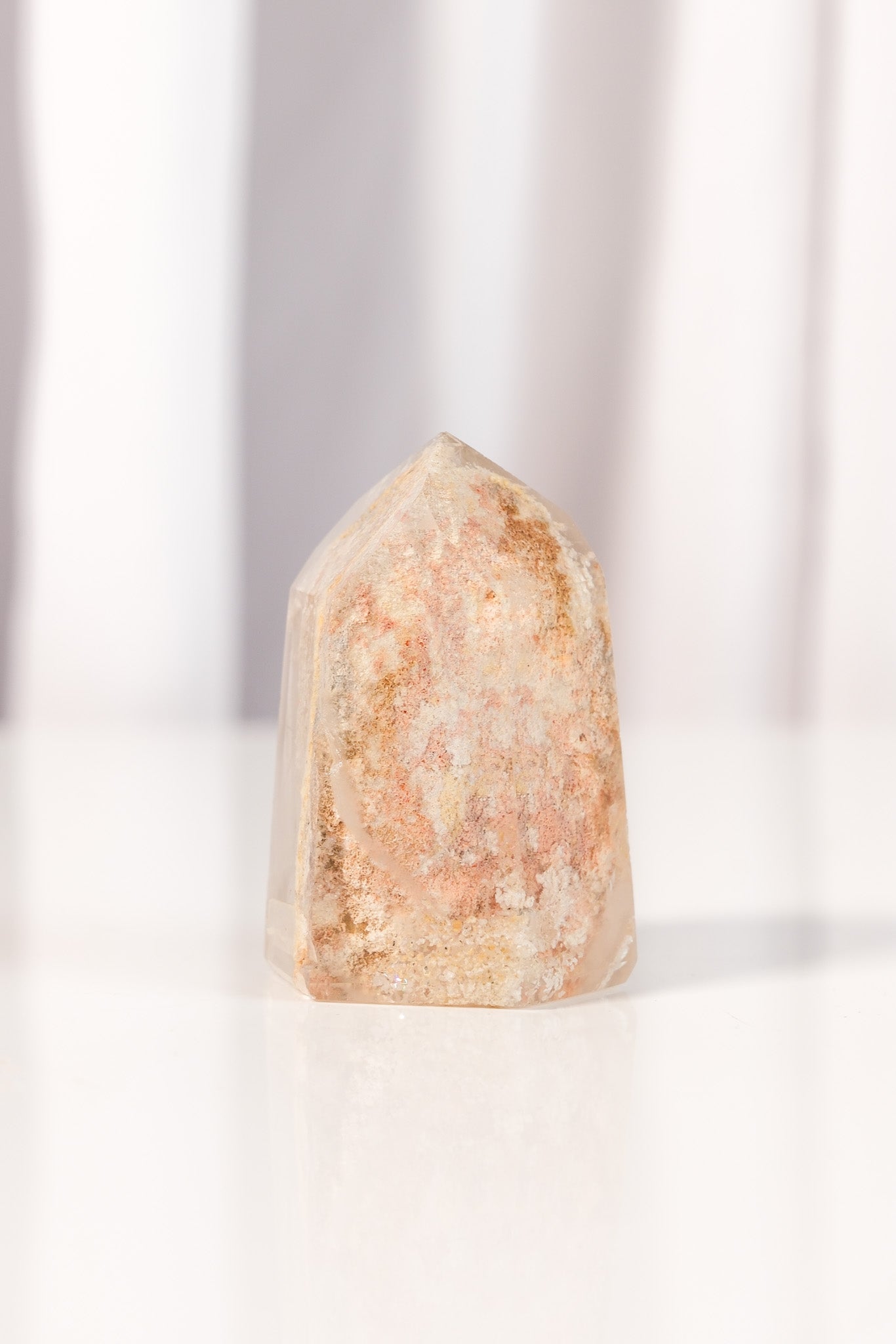 Phantom Silver Rutile Garden Quartz Tower